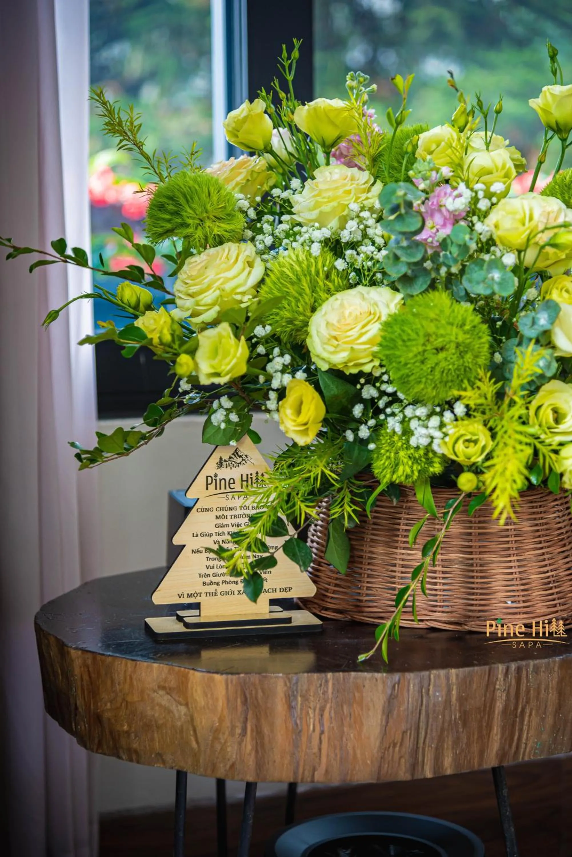 Seating area in Sapa Pine Hill Eco Lodge