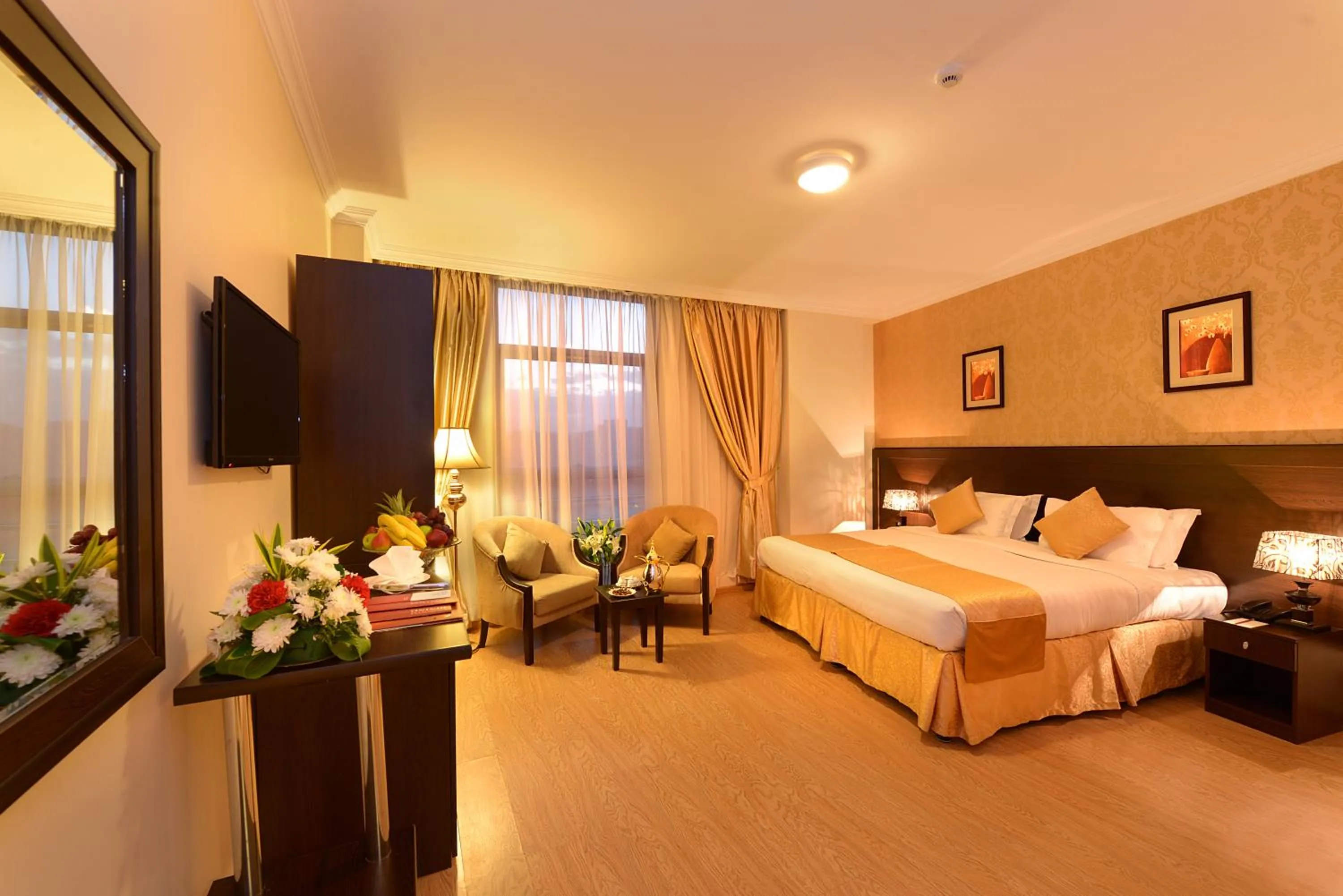 Bed in Deyar Al Eiman Hotel