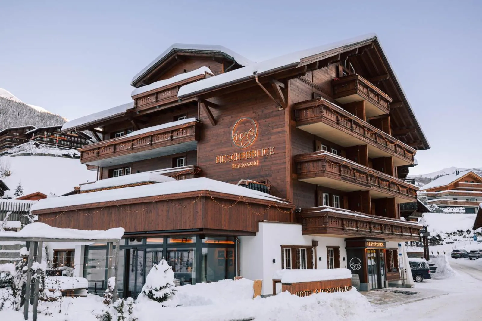 Property building in Hotel Fiescherblick