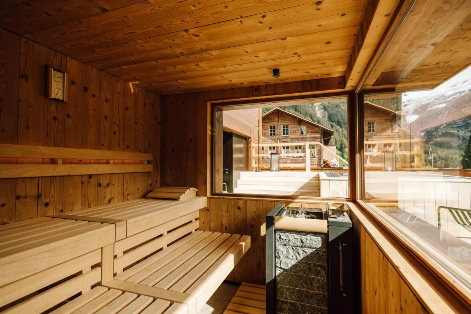 Spa and wellness centre/facilities in Hotel Fiescherblick