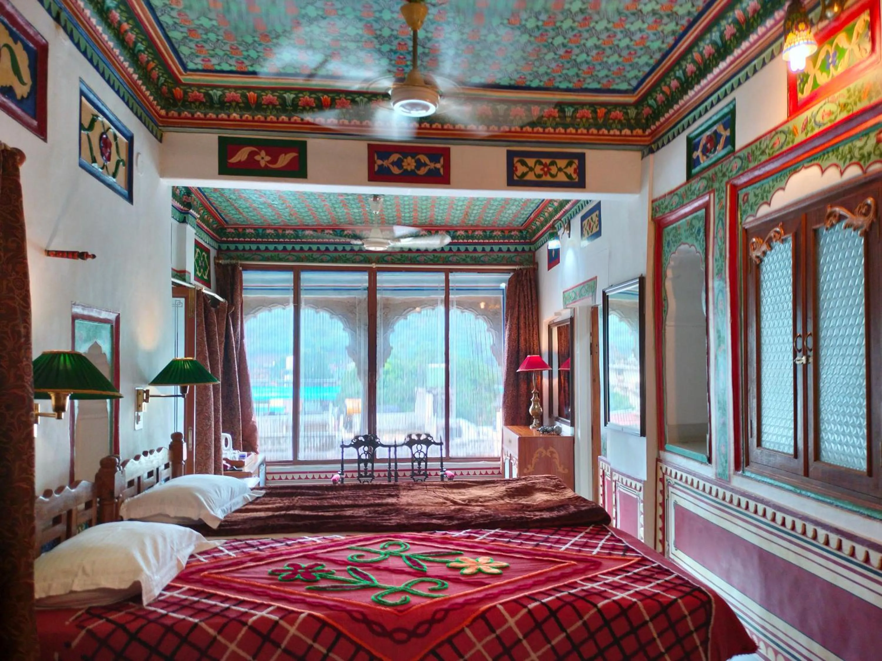 Property building, Bed in Haveli Braj Bhushanjee Heritage Hotel and Museum
