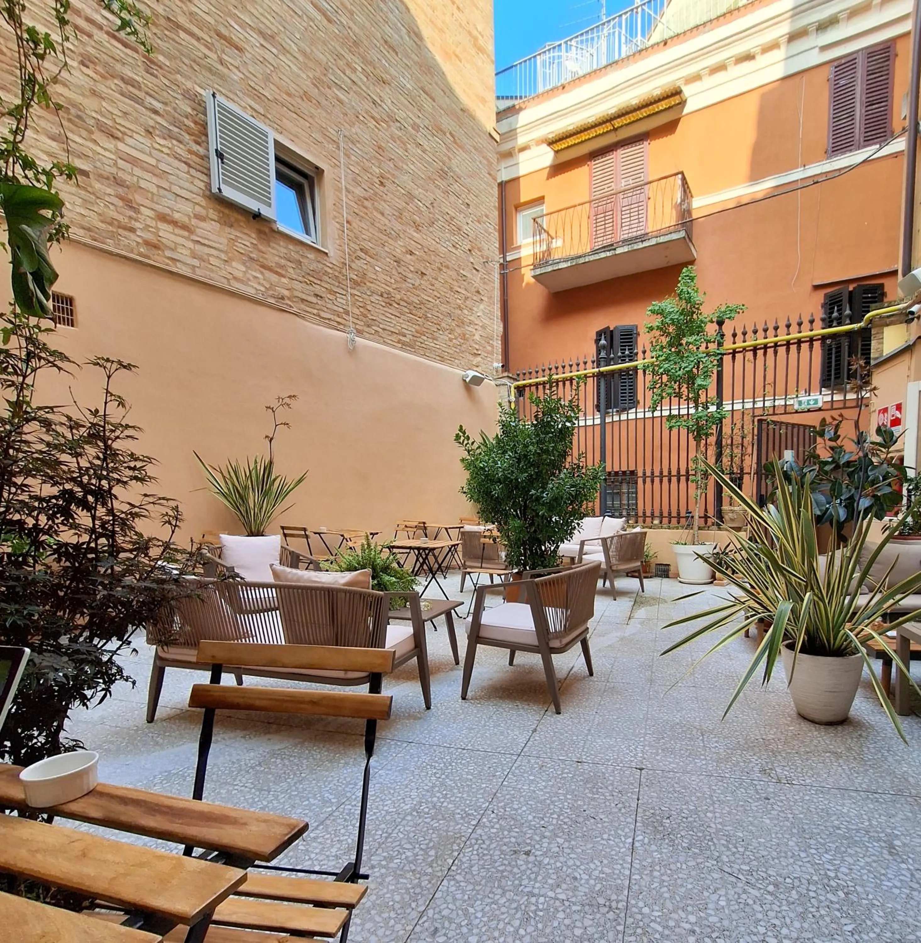 Patio in Hotel Lauri