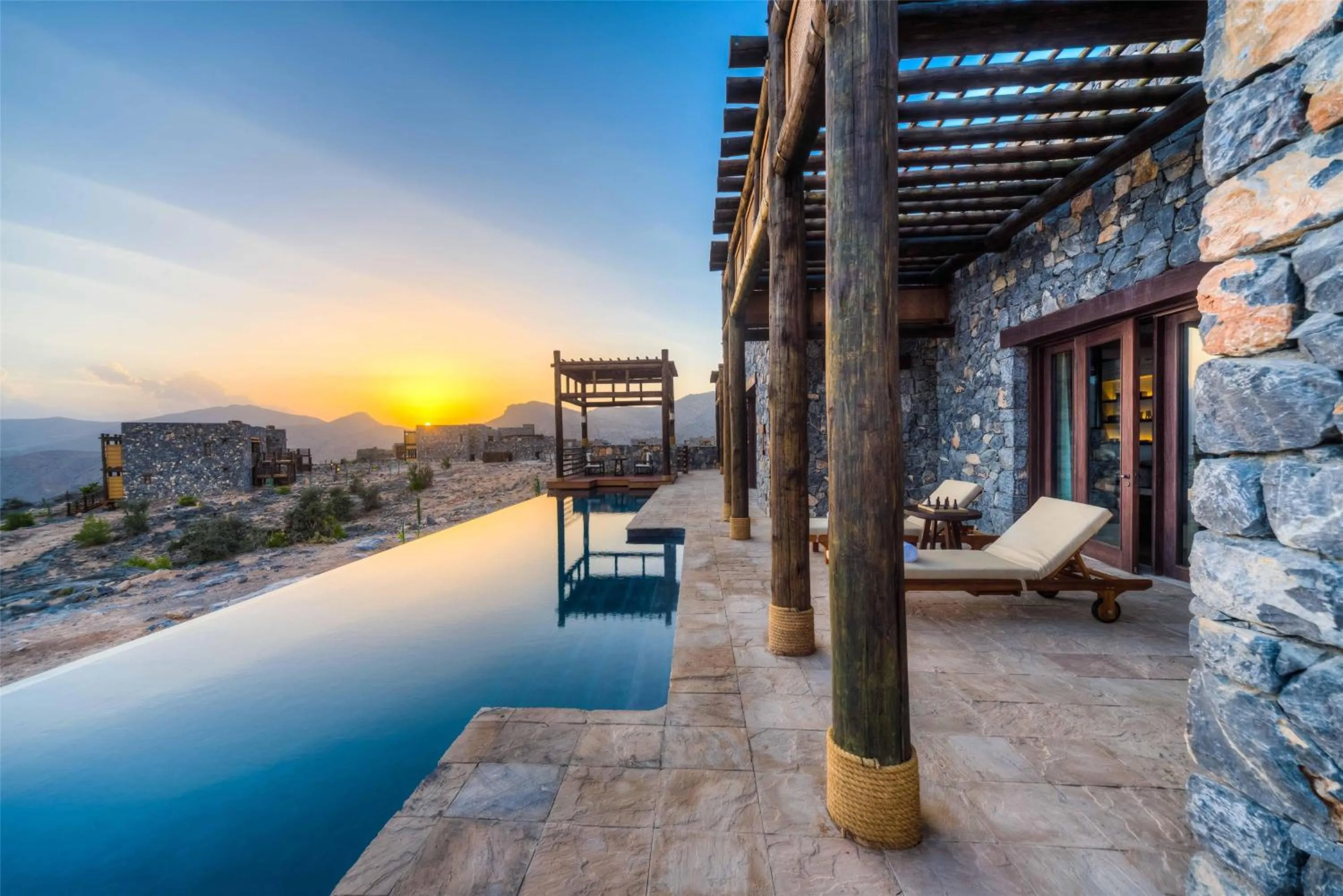 Swimming pool in Alila Jabal Akhdar