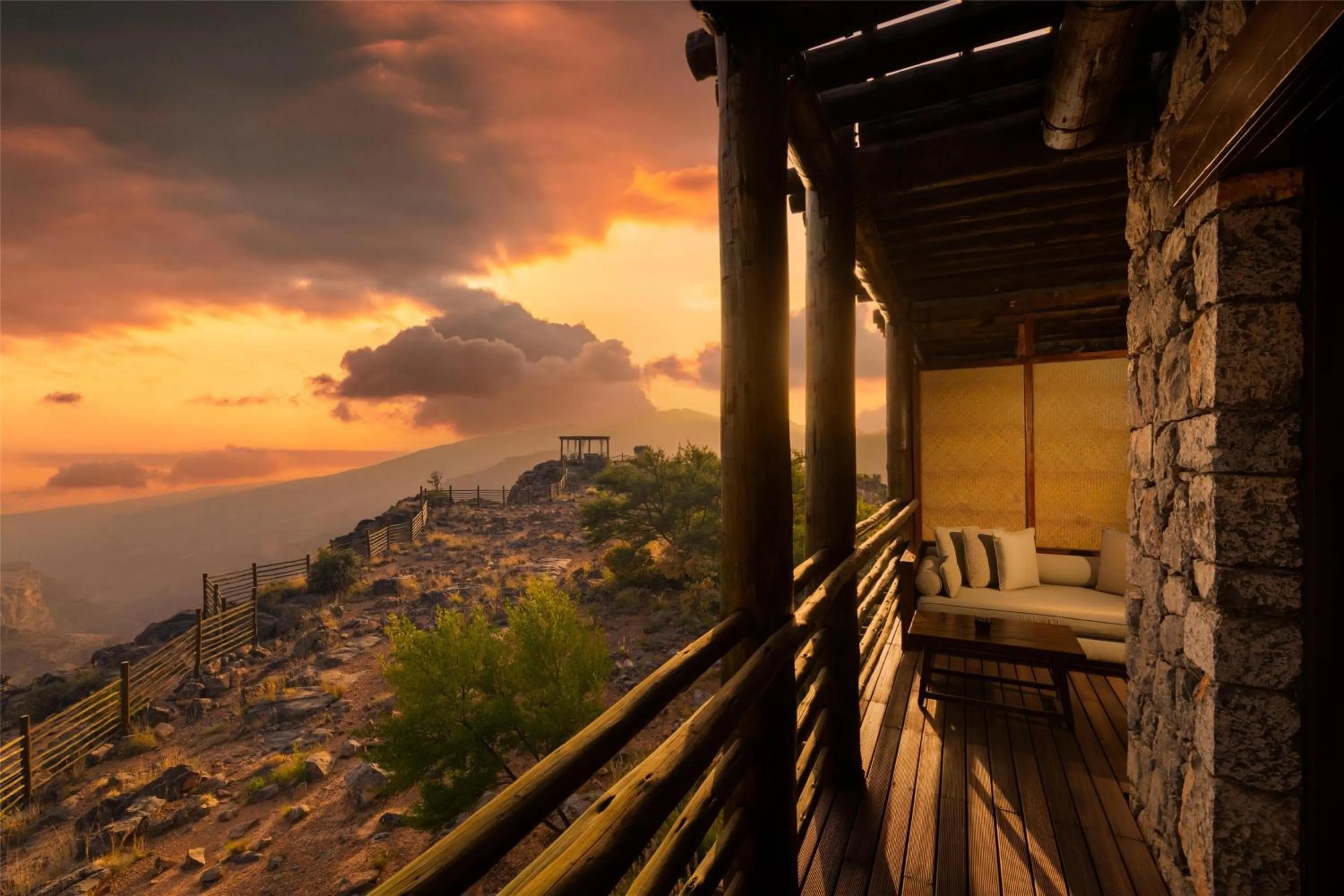 Patio in Alila Jabal Akhdar