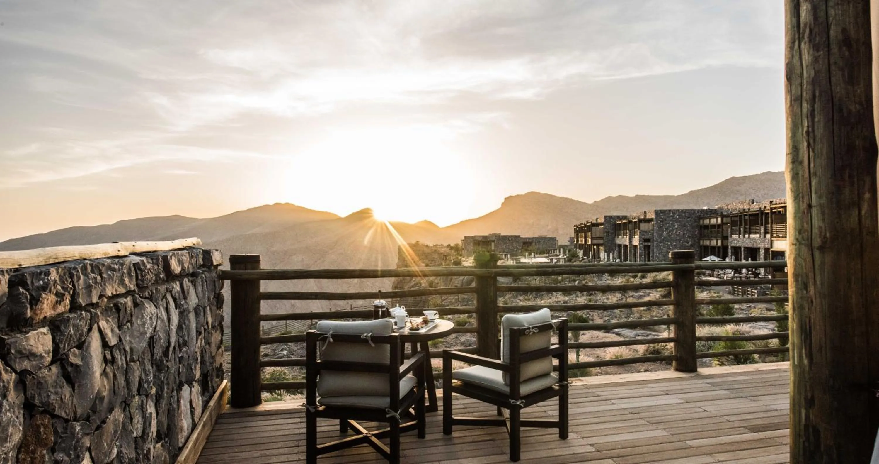Bird's eye view in Alila Jabal Akhdar