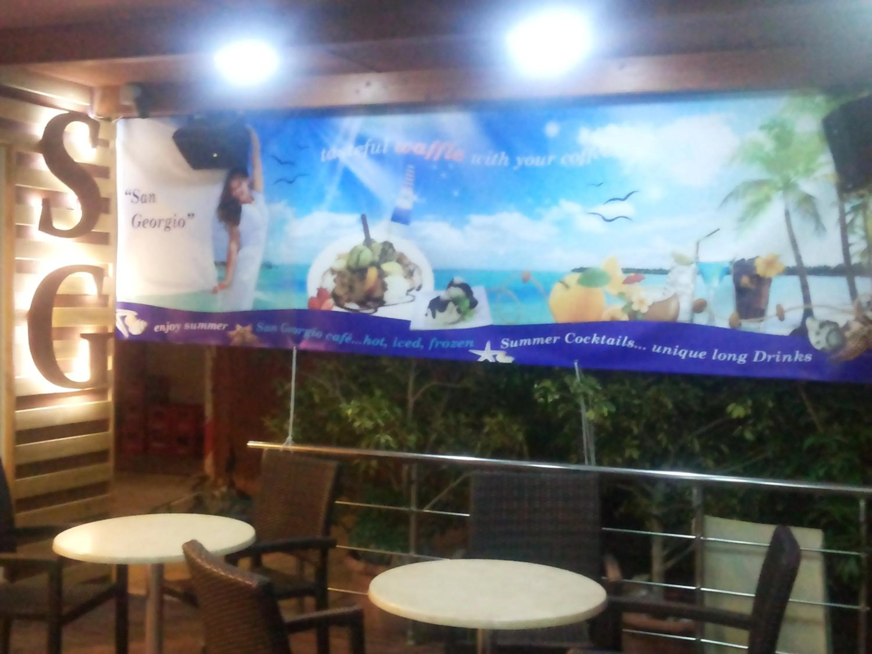 Communal lounge/ TV room in San Georgio Hotel