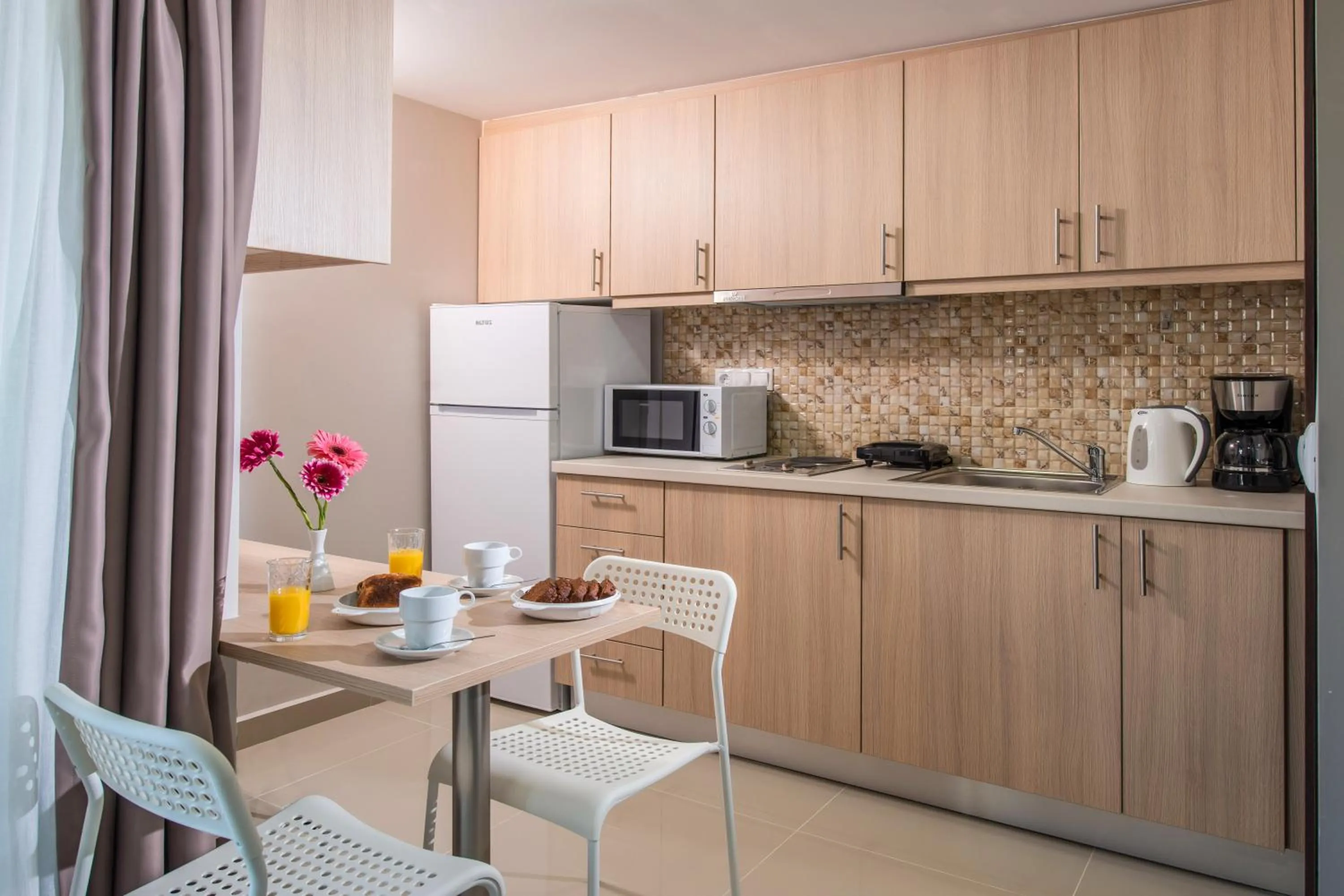 Kitchen or kitchenette in Dorian Boutique Hotel-Apartments
