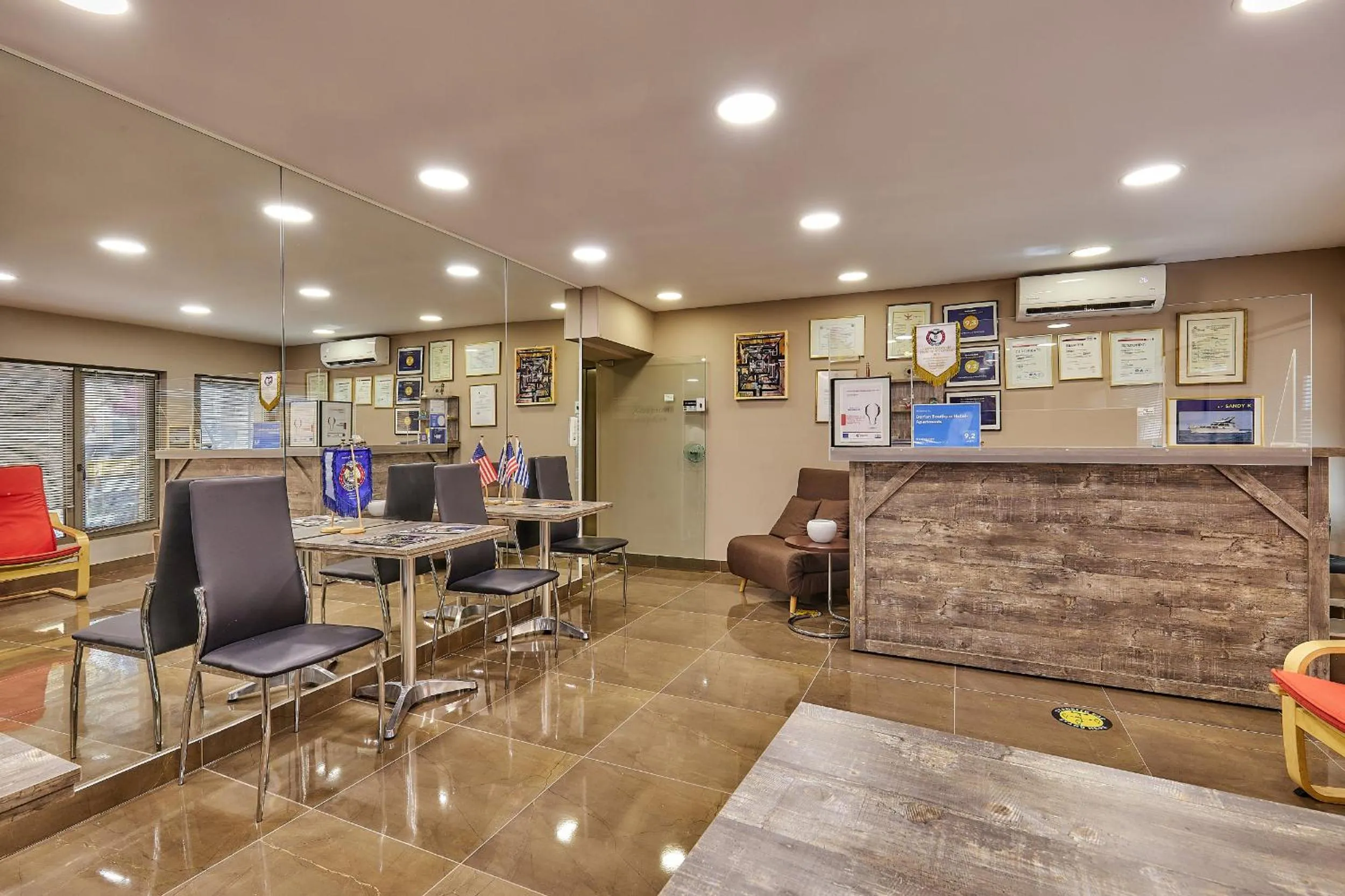 Lobby or reception in Dorian Boutique Hotel-Apartments