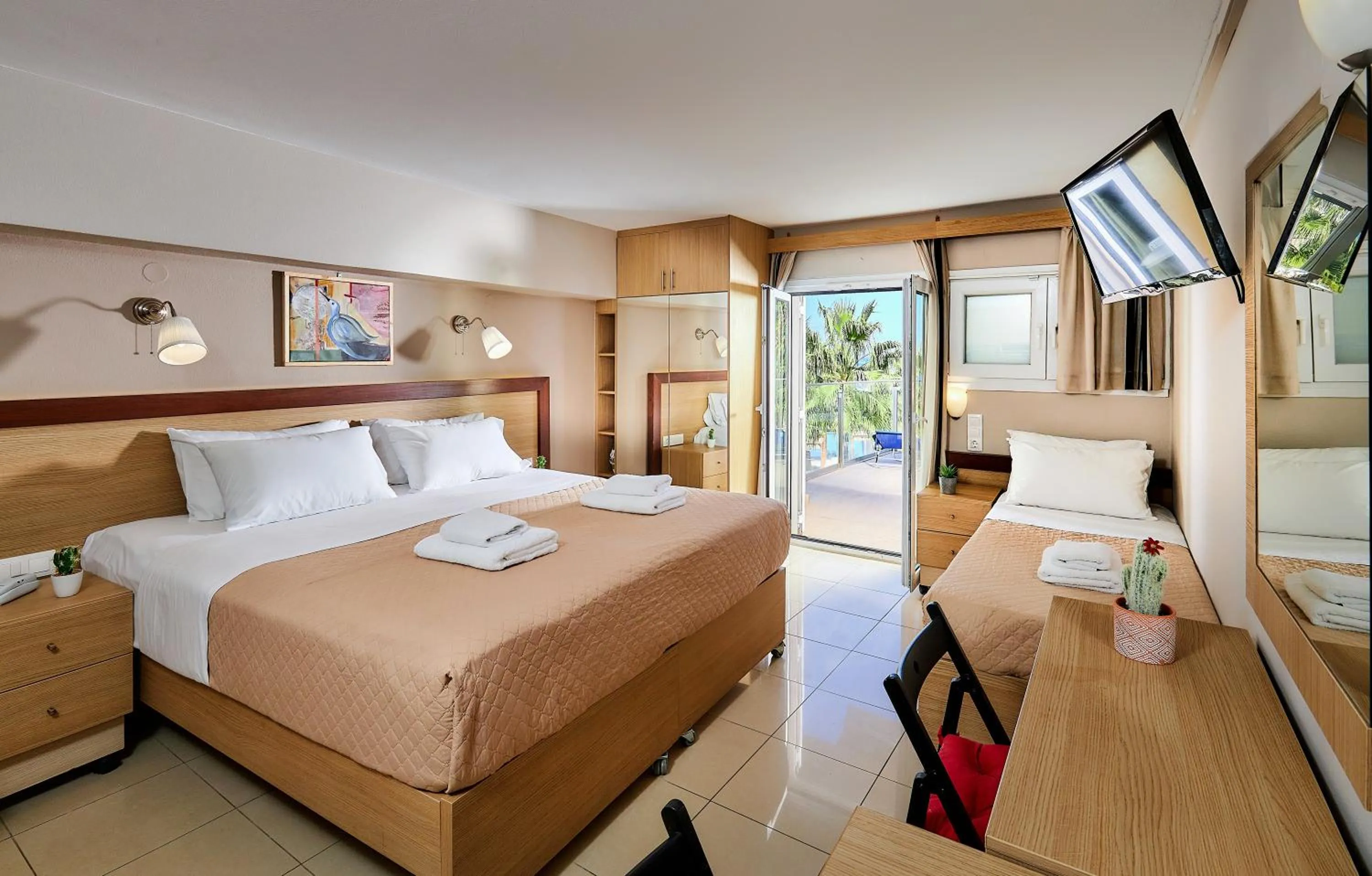 Bed in Dorian Boutique Hotel-Apartments