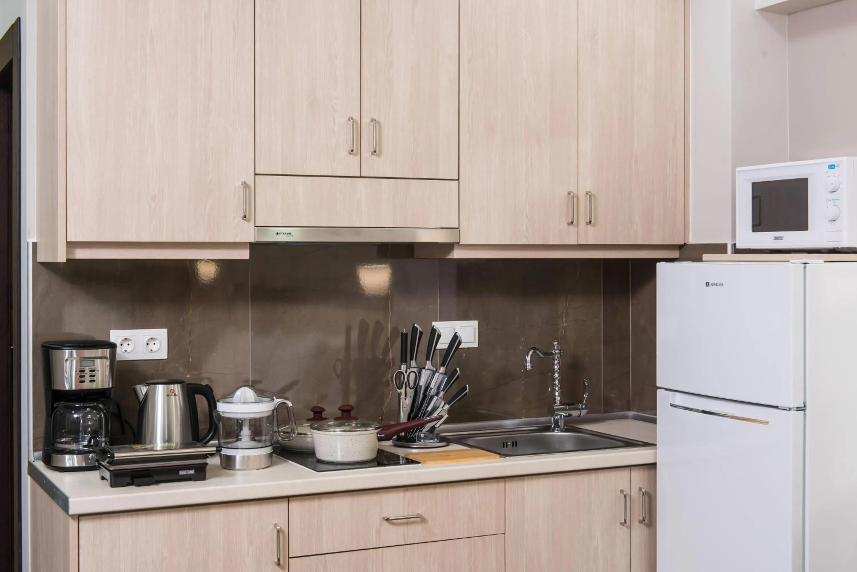Kitchen or kitchenette in Dorian Boutique Hotel-Apartments