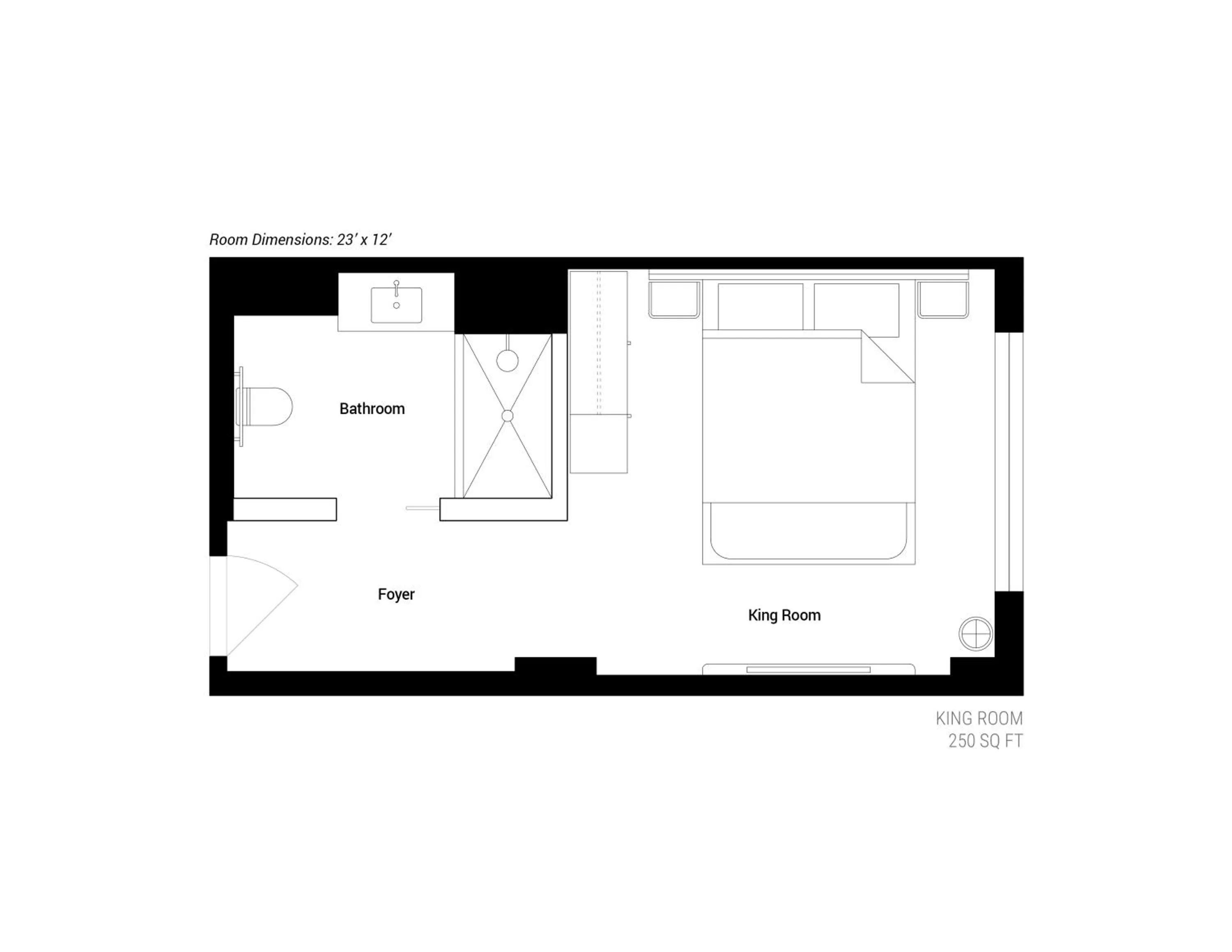 Floor plan in Arlo Wynwood Miami