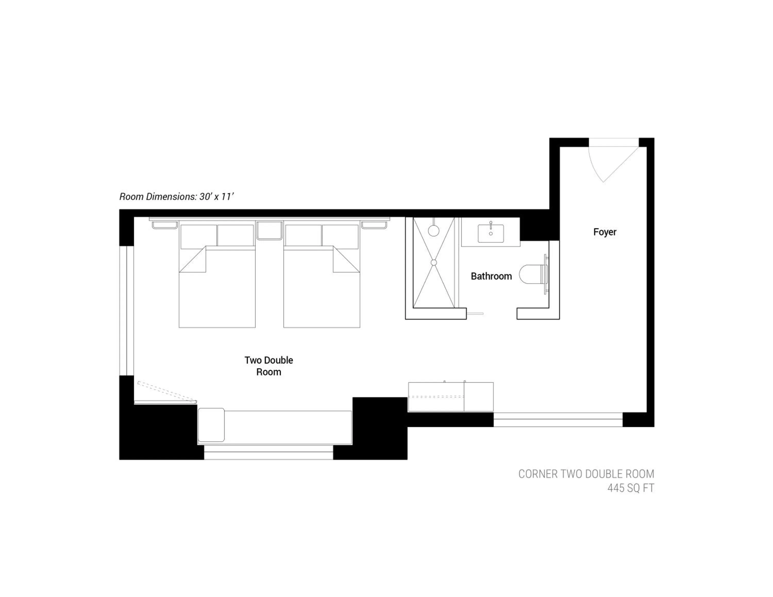 Floor plan in Arlo Wynwood Miami