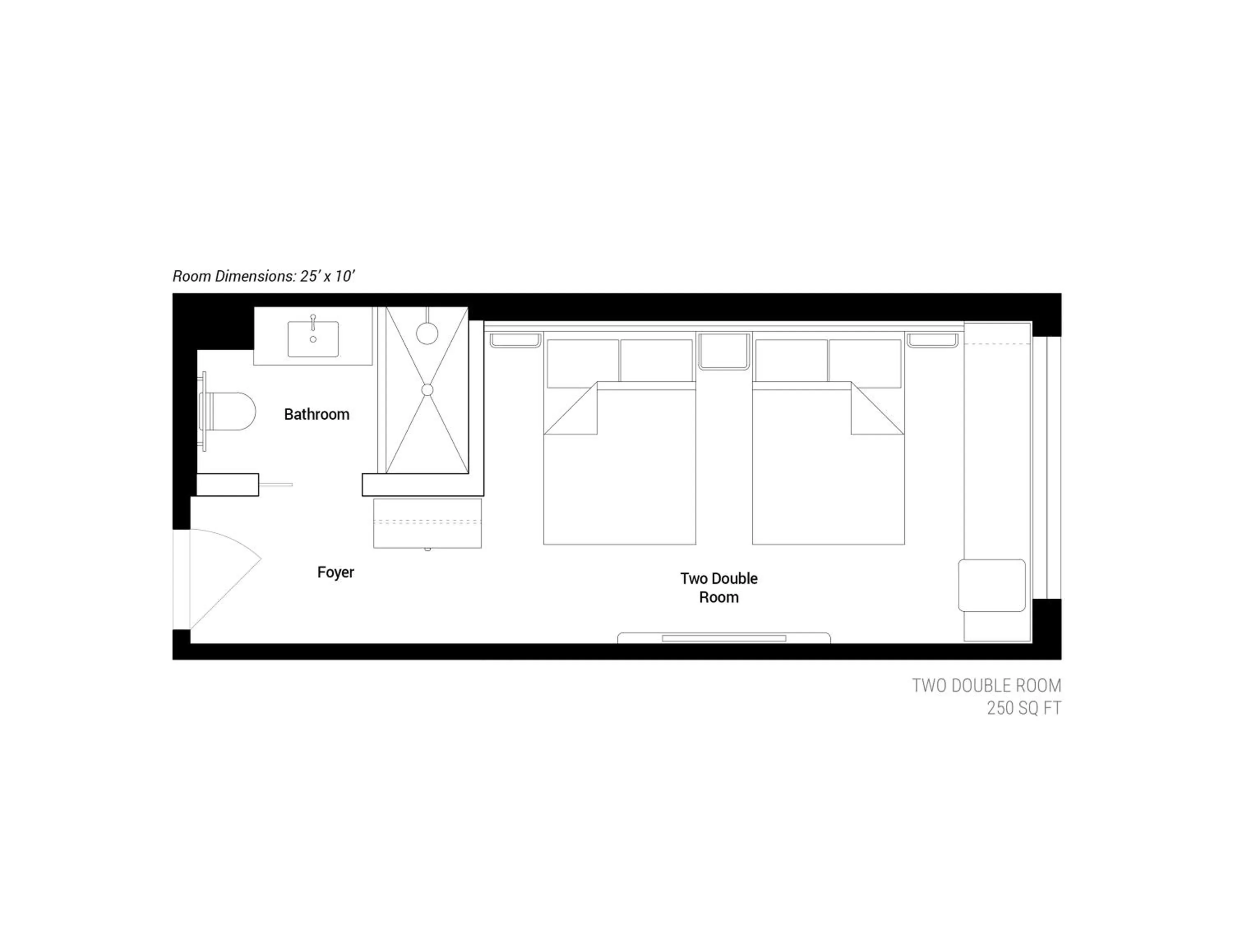 Floor plan in Arlo Wynwood Miami