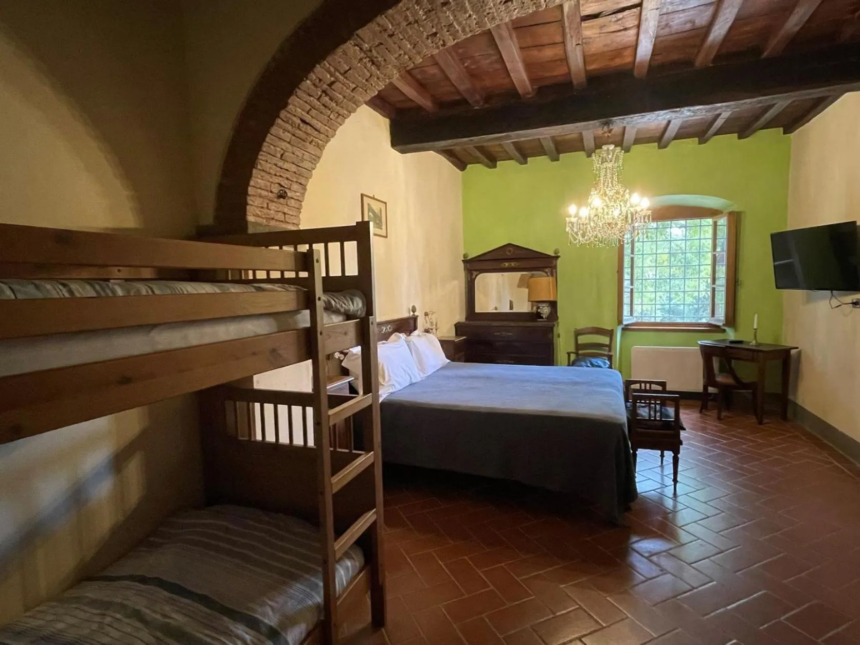 Bed in Villa Rigacci