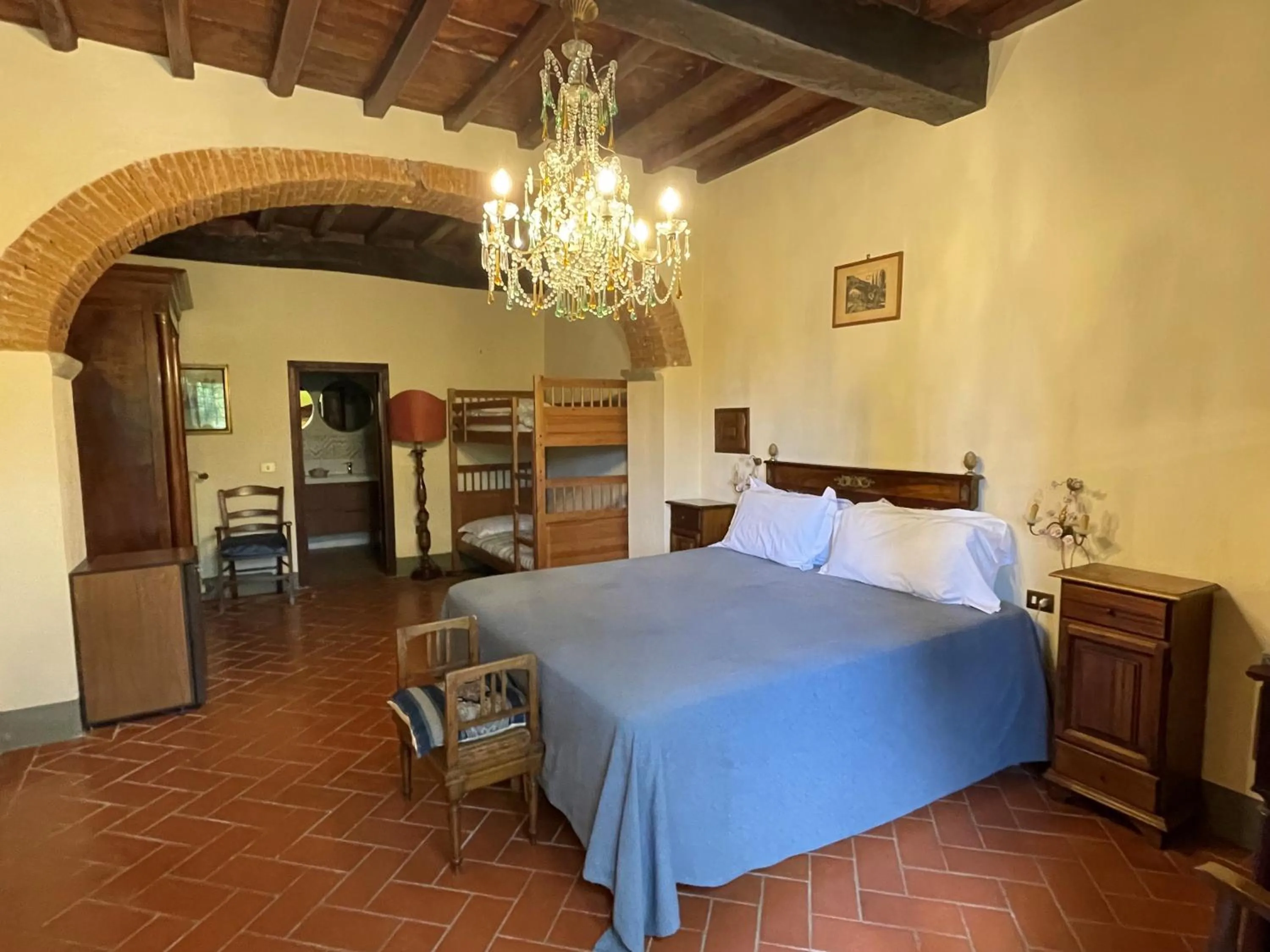 Bed in Villa Rigacci