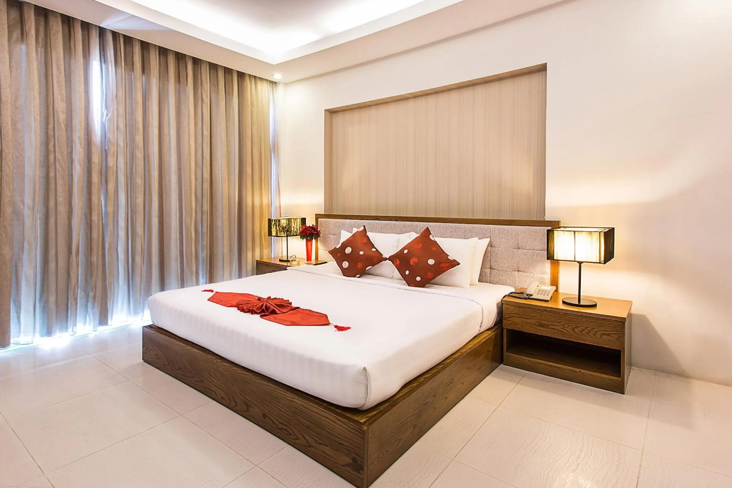 Bed in Valentine Hotel