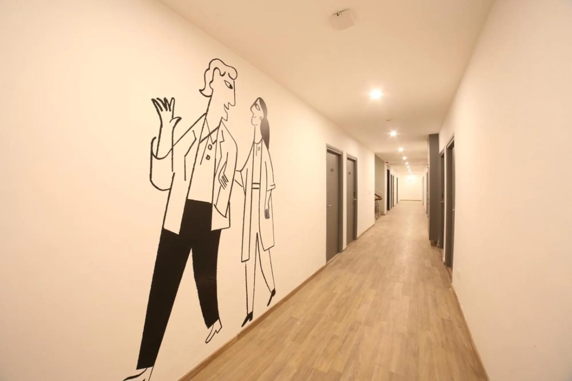 Decorative detail in Hotel Townhouse at Udaipur City Railway Station