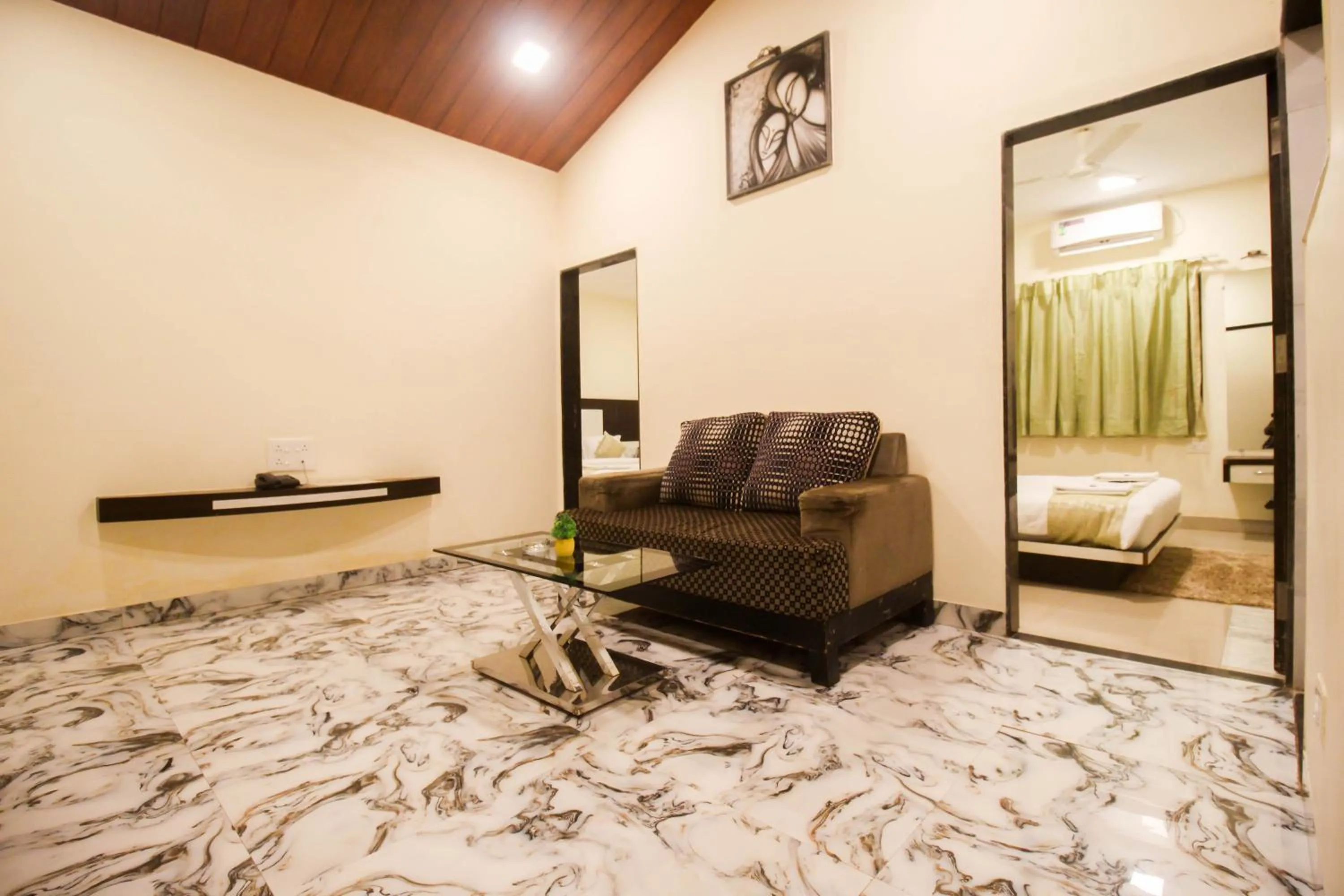 Living room in SHARDUL HERITAGE THE RESORT