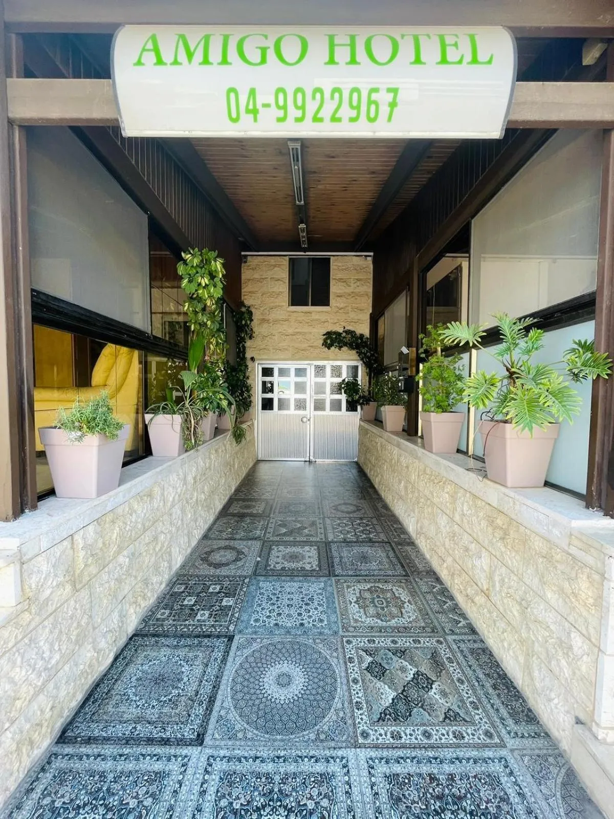Facade/entrance in Amigo Hotel On The Beach