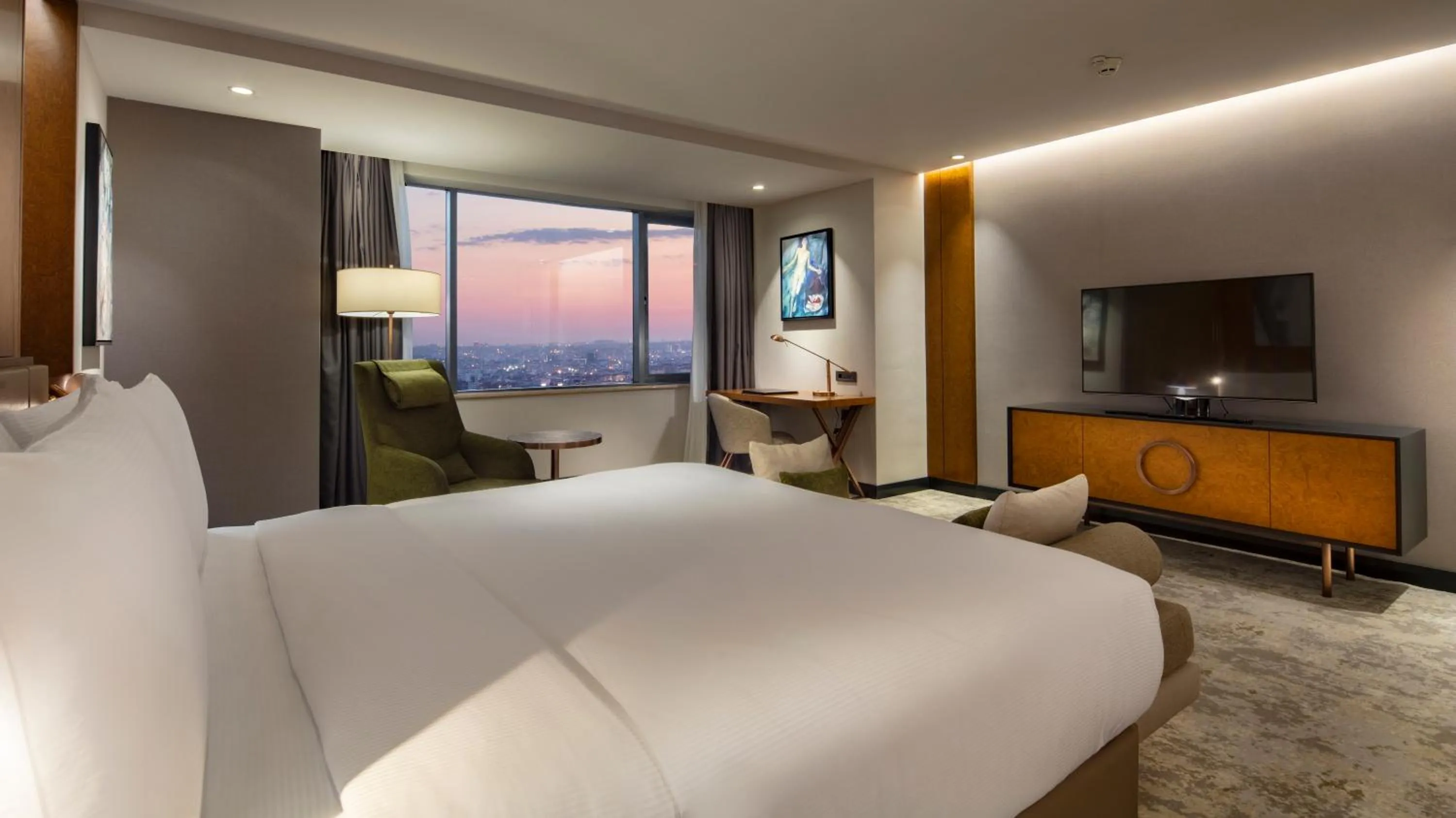 Bedroom, Bed in Hilton Istanbul Maslak