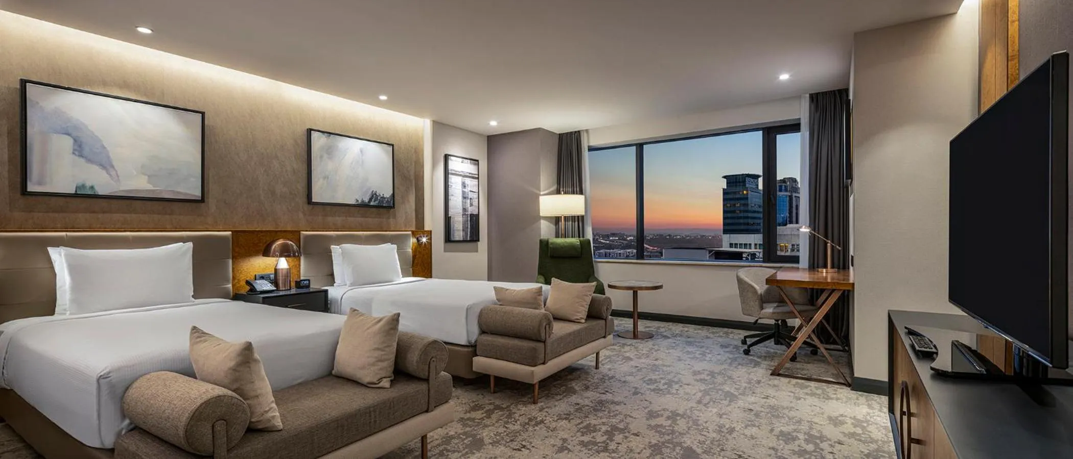 Bedroom, Bed in Hilton Istanbul Maslak