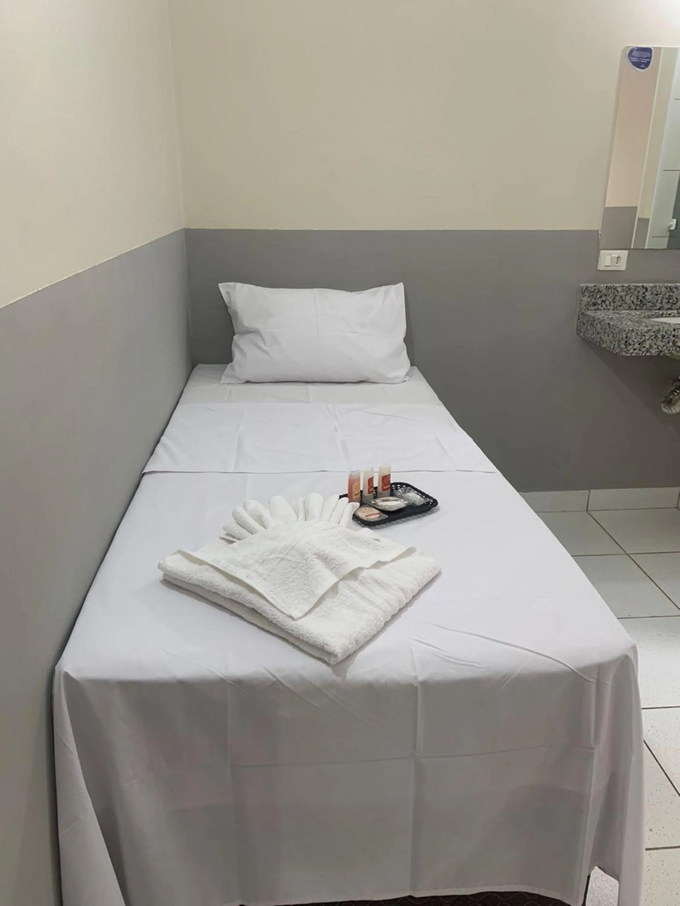 Bed in Hotel Barão Ribeirão