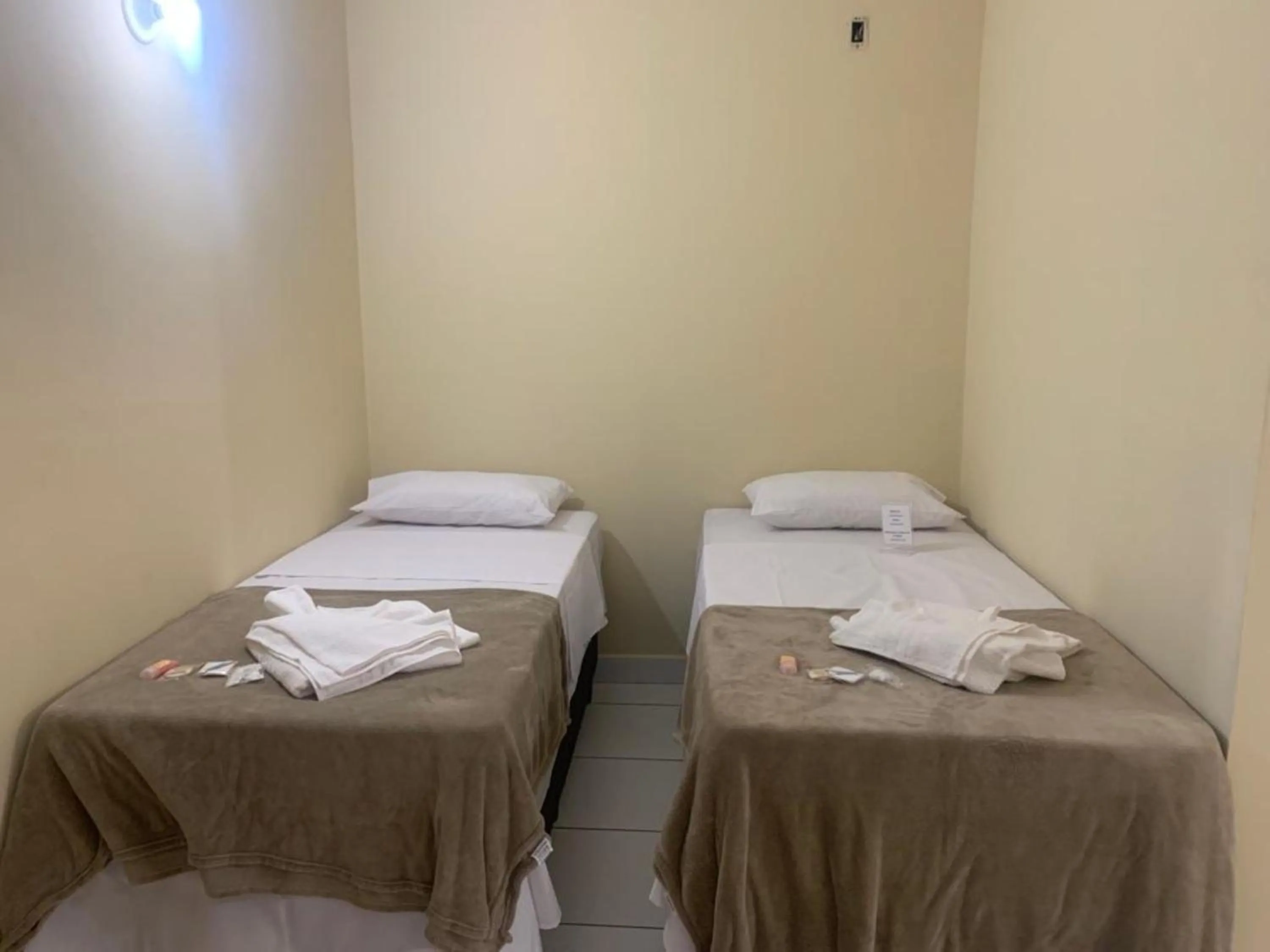 Bed in Hotel Barão Ribeirão