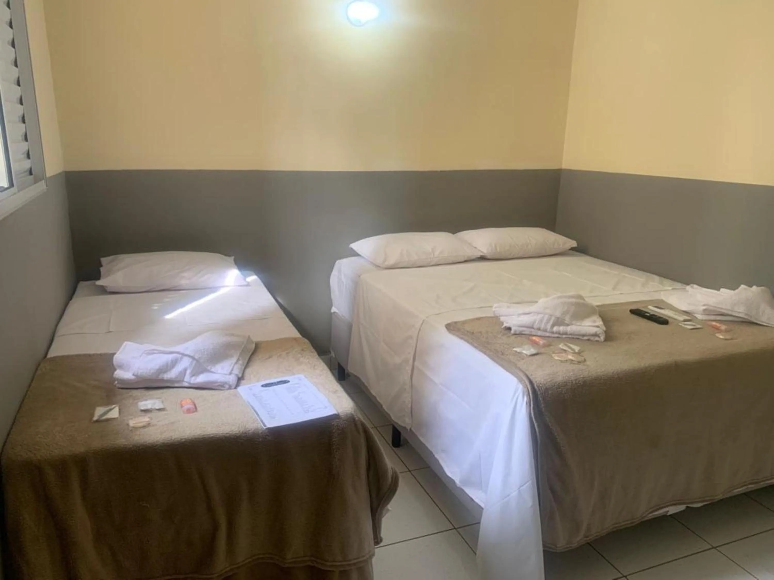 Bed in Hotel Barão Ribeirão