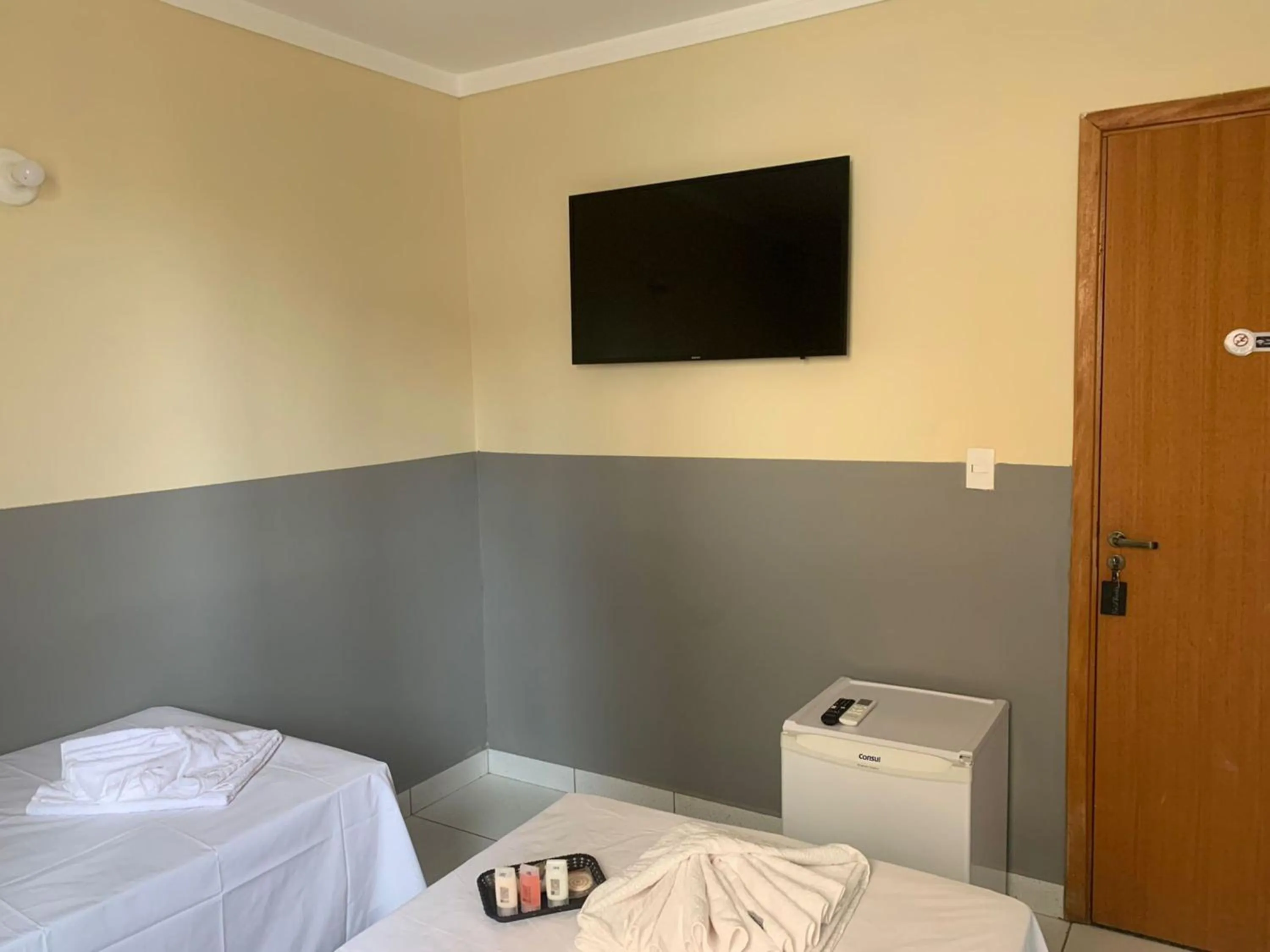 Bed in Hotel Barão Ribeirão