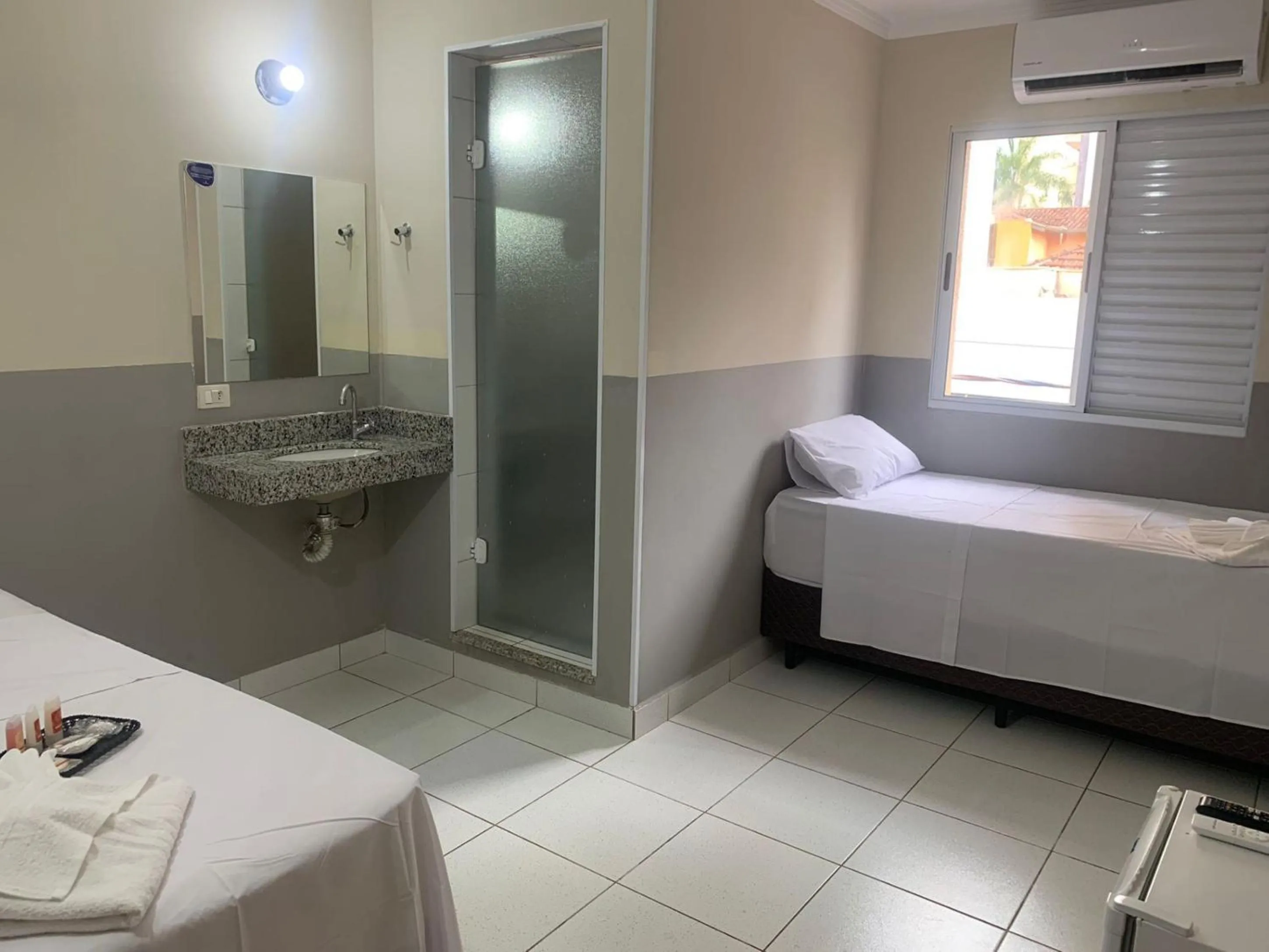 Bed in Hotel Barão Ribeirão