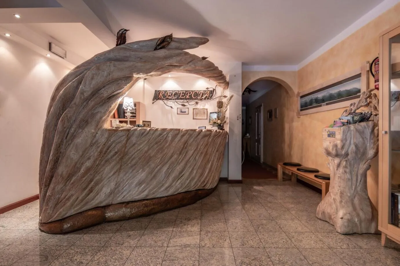 Lobby or reception in Willa Bór