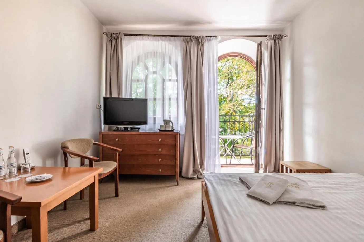 Balcony/Terrace, Bed in Willa Bór