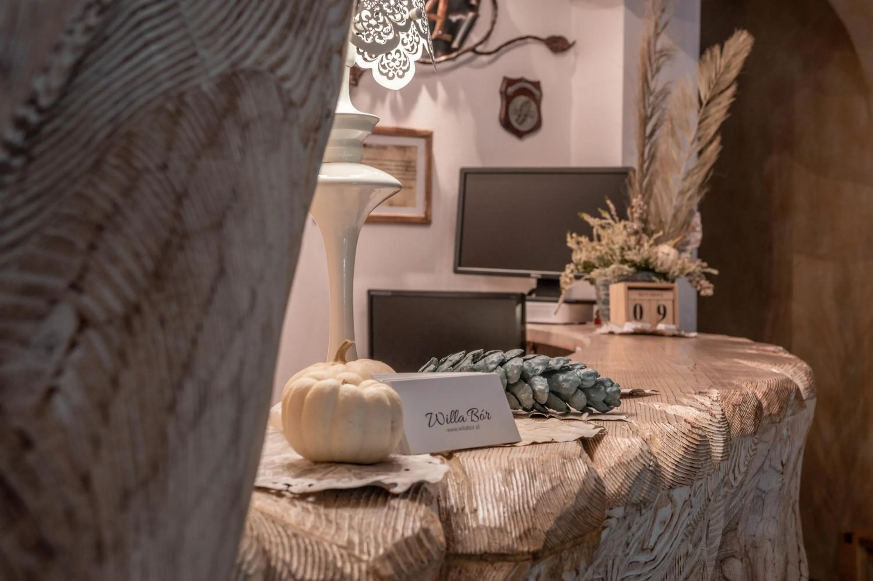 Lobby or reception in Willa Bór