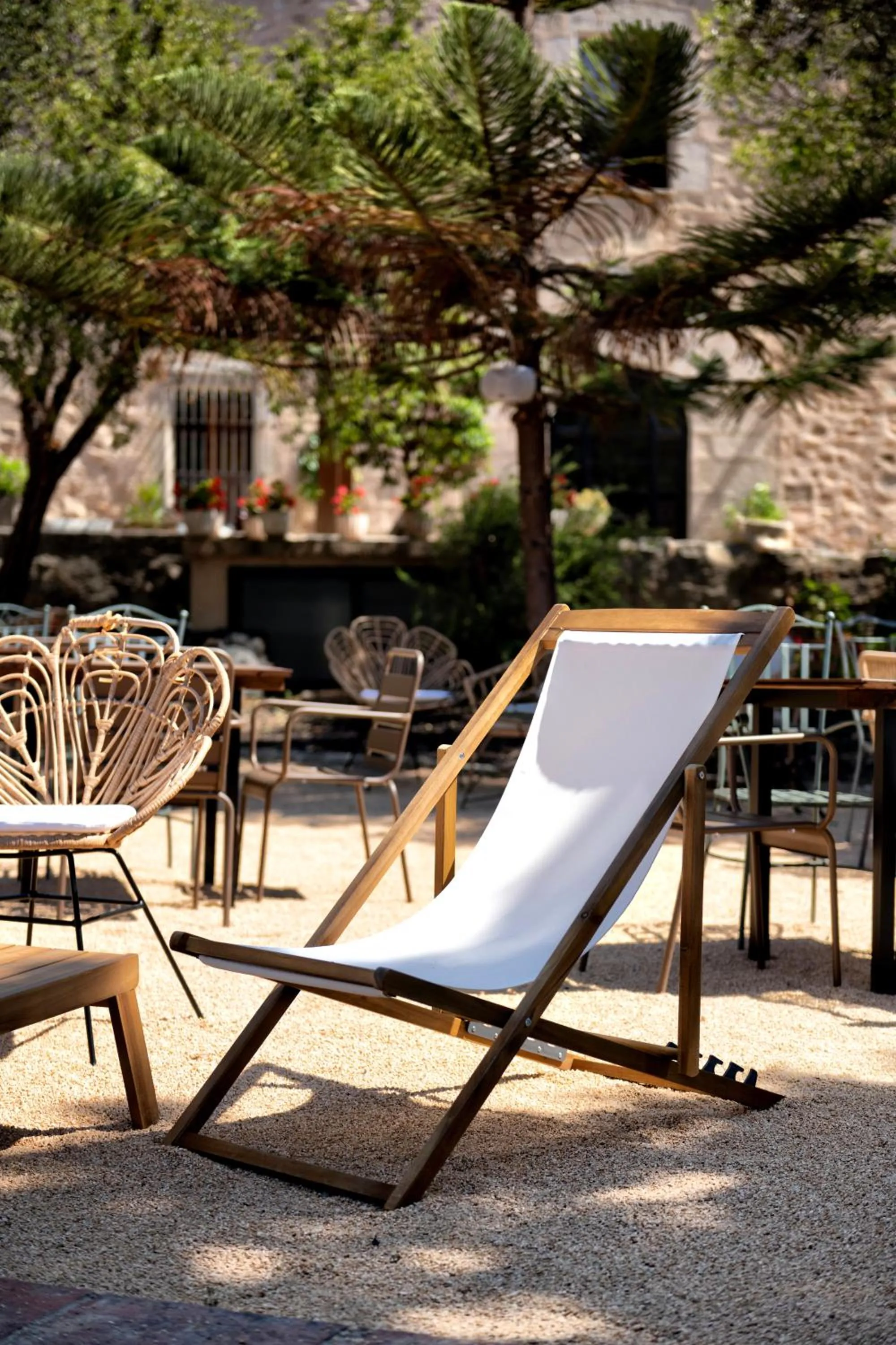 Patio in La Mer Hotel