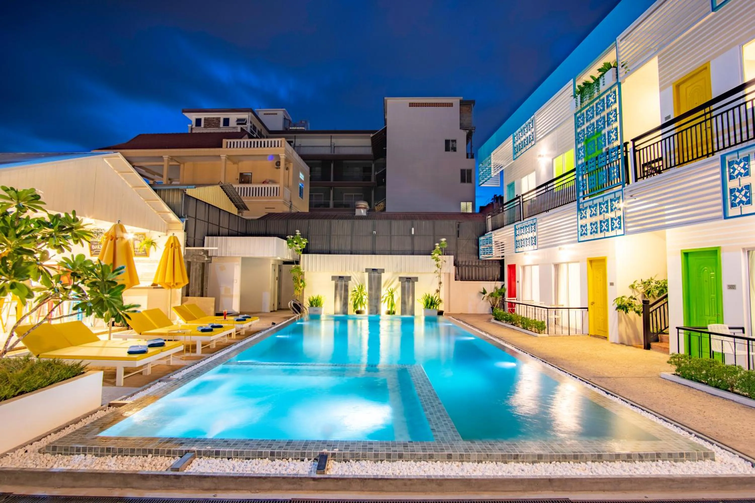 Property building in Glow Inn Siem Reap