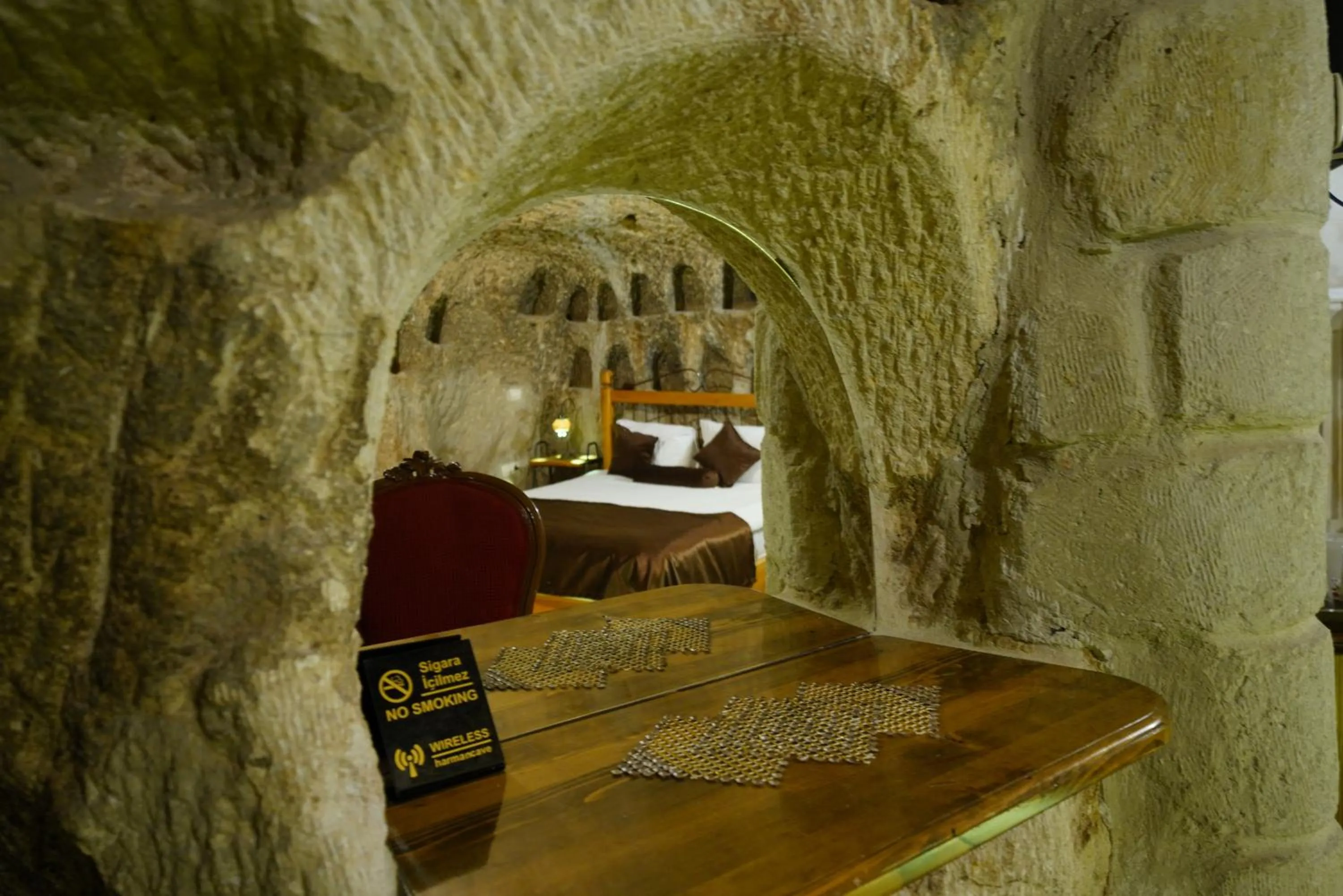 Decorative detail in Harman Cave Hotel