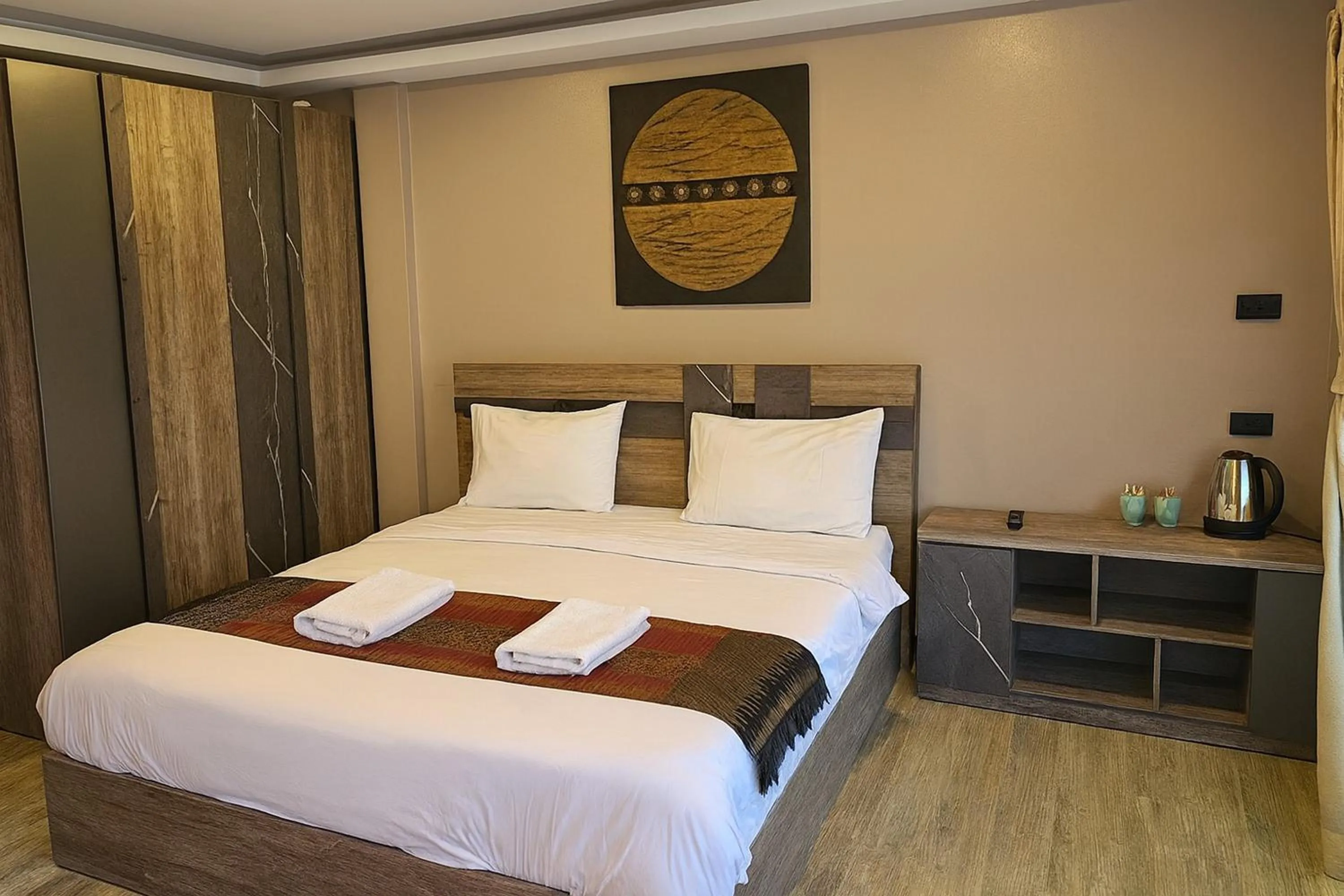 Bed in Central Guesthouse Chiang Rai