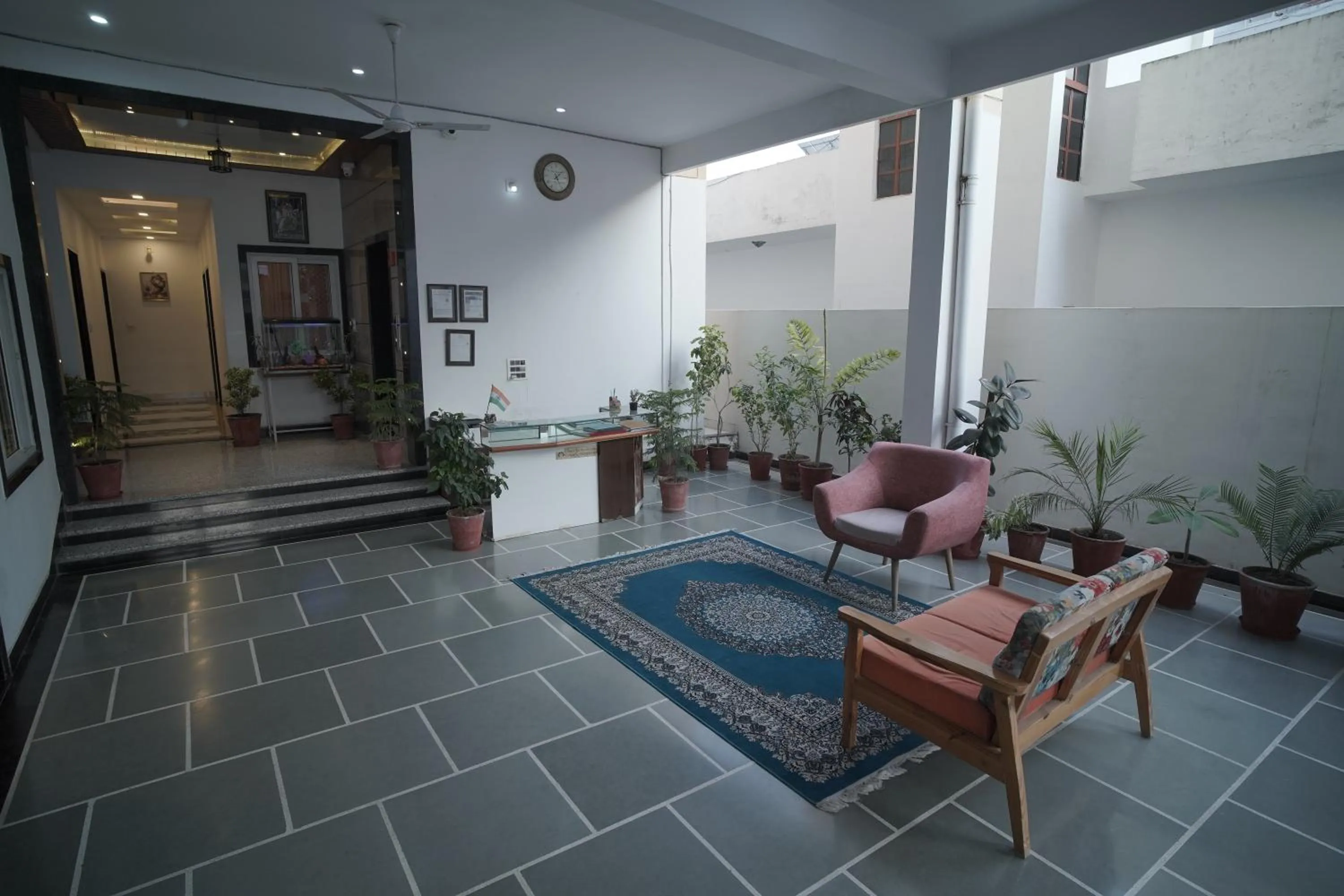 Lobby or reception in Hotel Haridas Haveli Udaipur