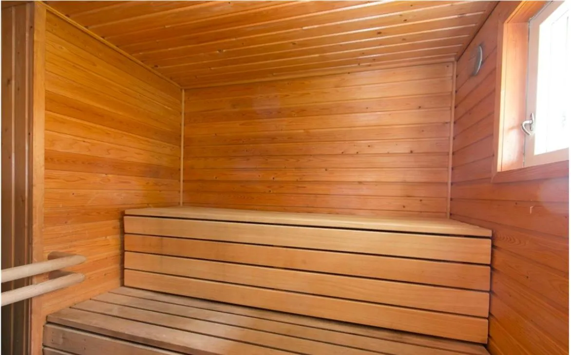 Sauna in Authentic Wooden House by the River with an Igloo