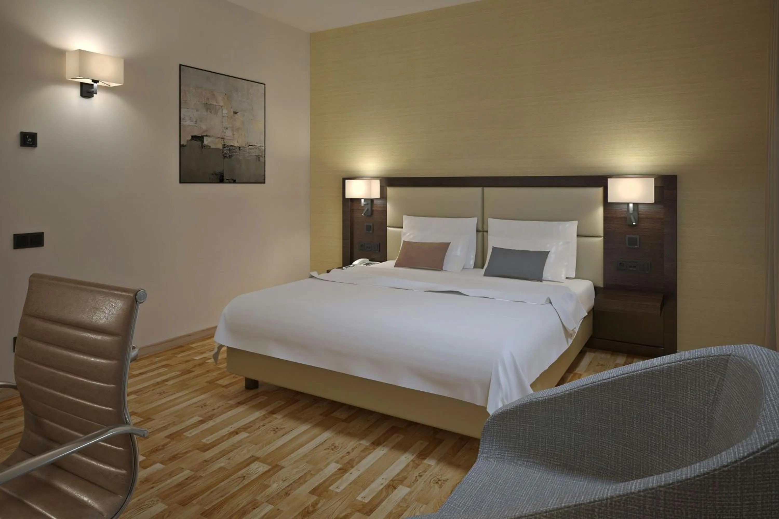 Bedroom, Bed in AC Hotel by Marriott Milan Sesto