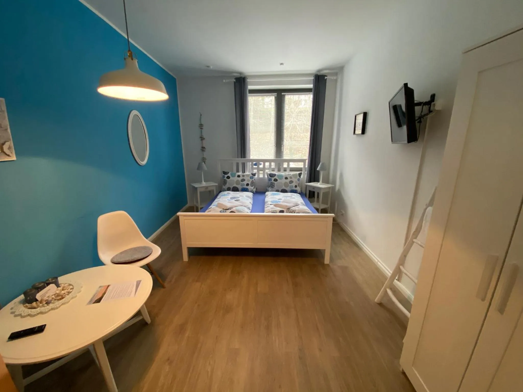 Photo of the whole room, Bed in Gästehaus Lavendel