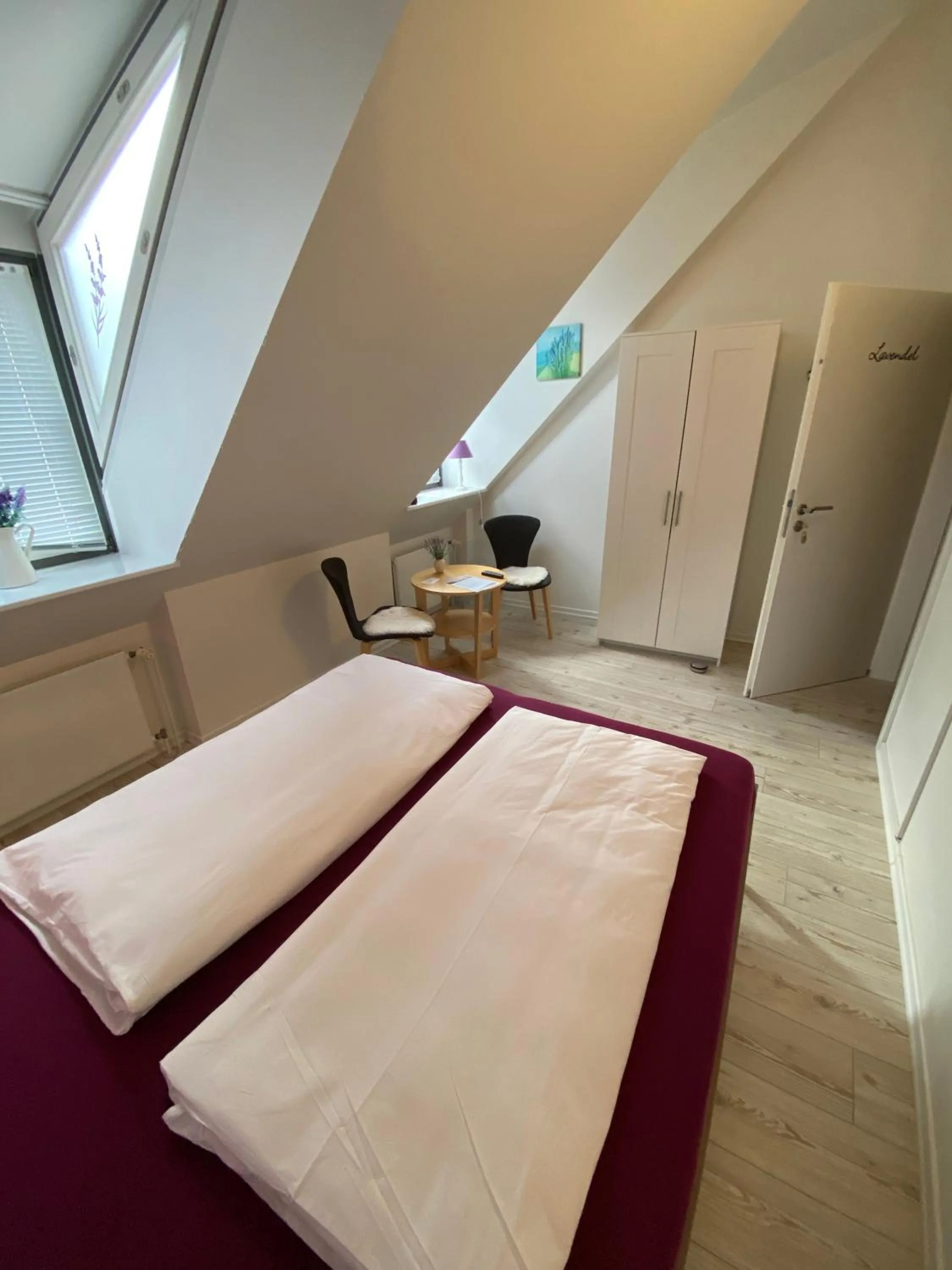 Photo of the whole room, Bed in Gästehaus Lavendel