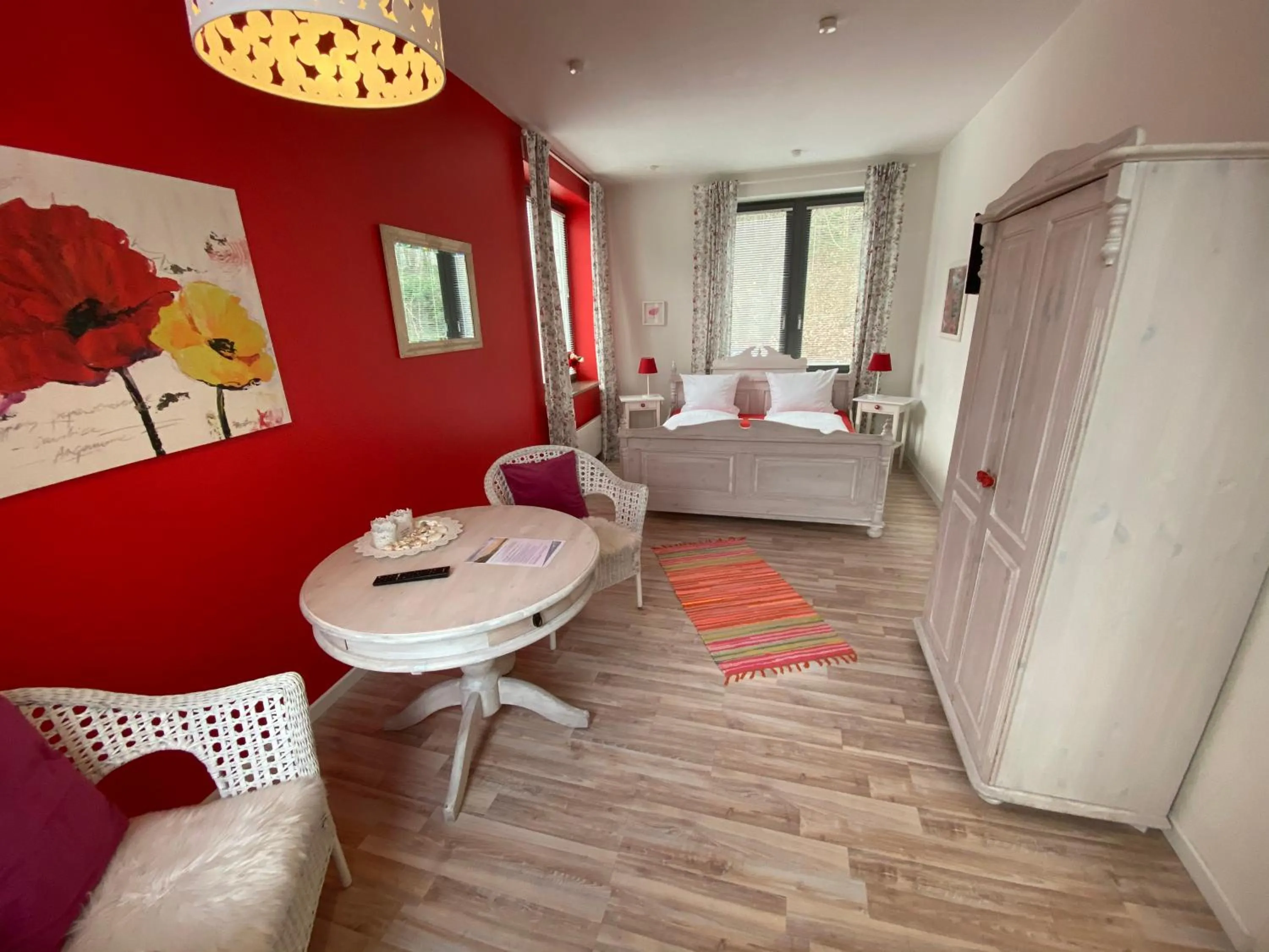 Bed in Gästehaus Lavendel