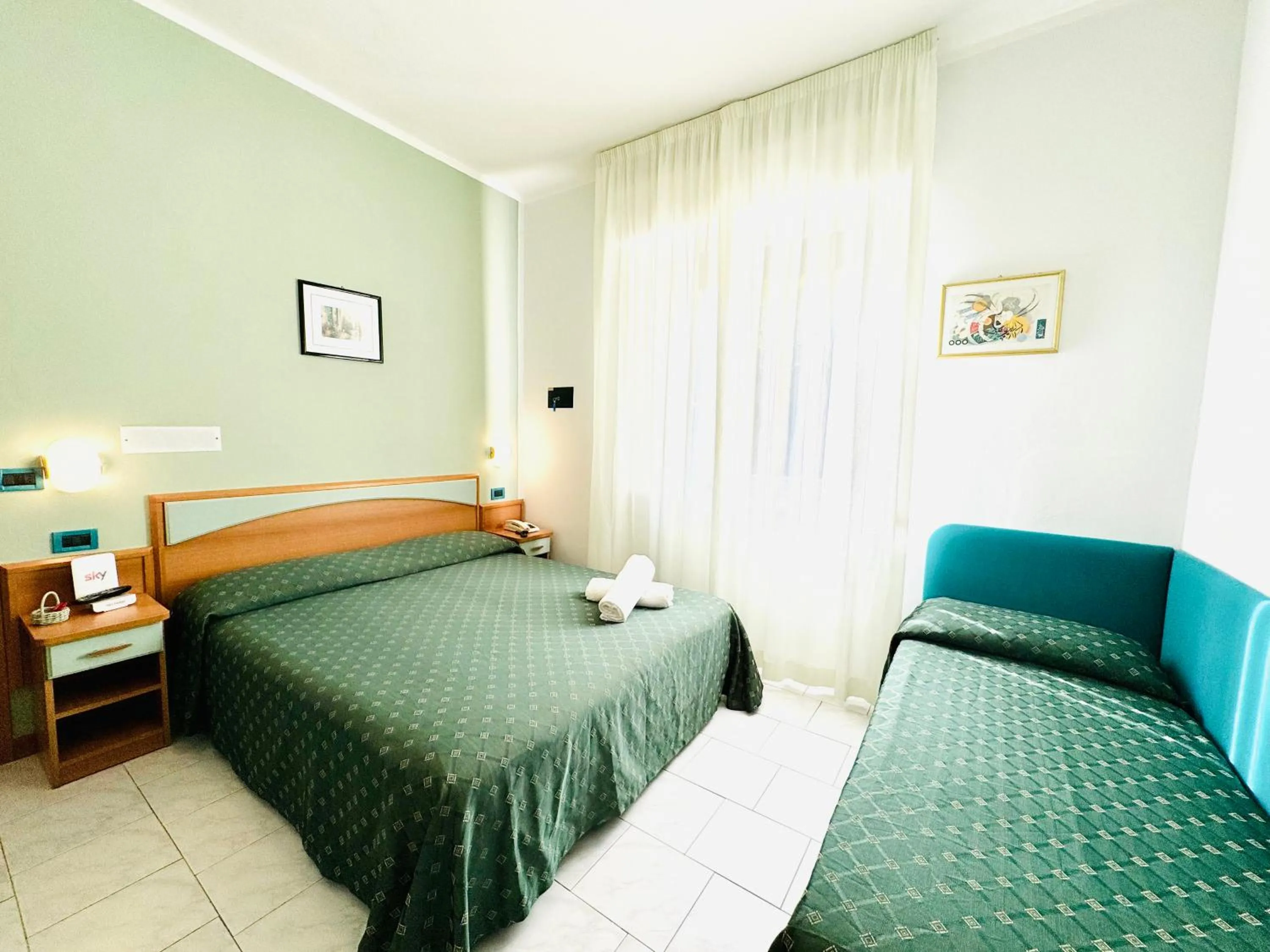 TV and multimedia, Bed in Hotel Villa Grazia