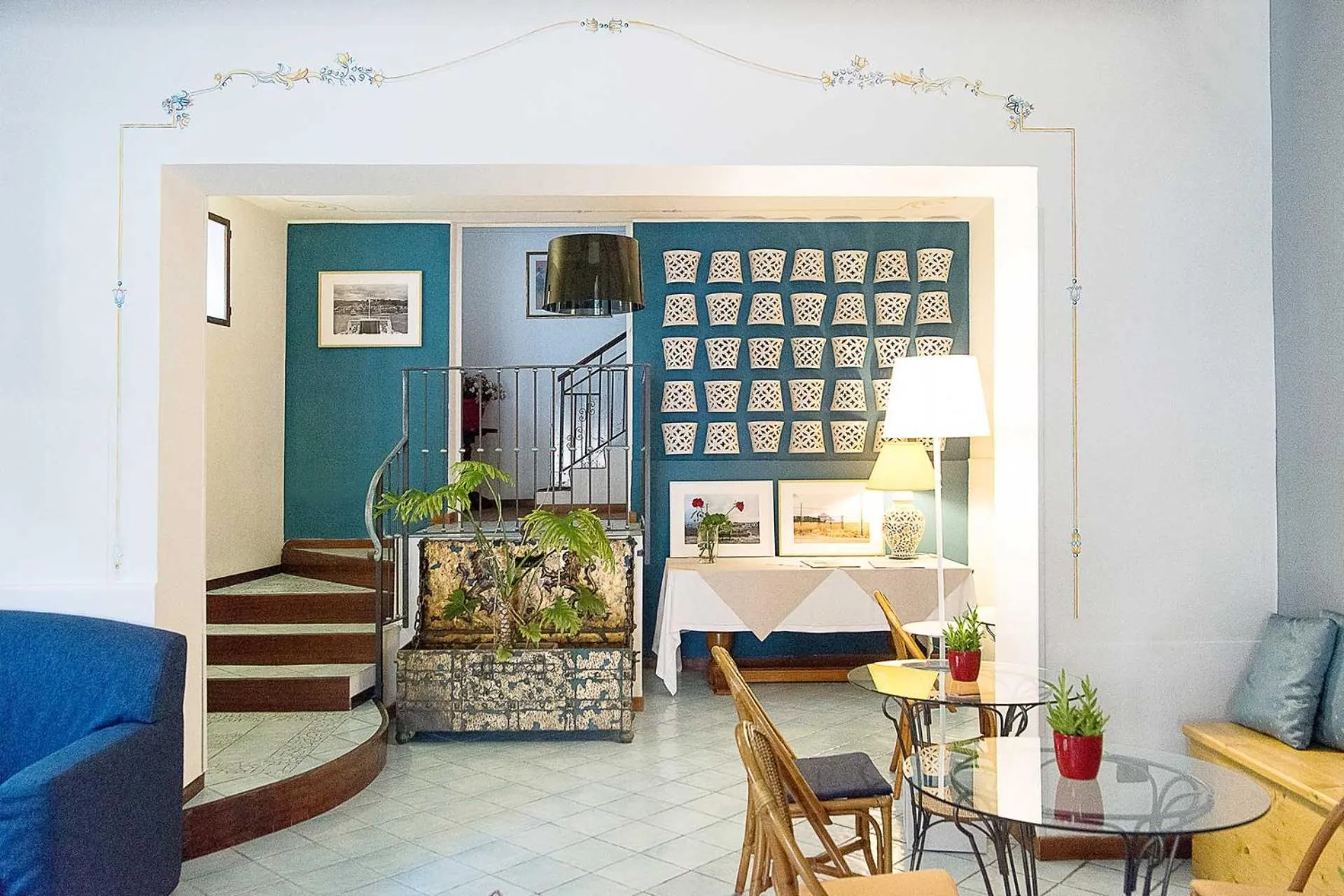 Lobby or reception in Hotel La Piazzetta