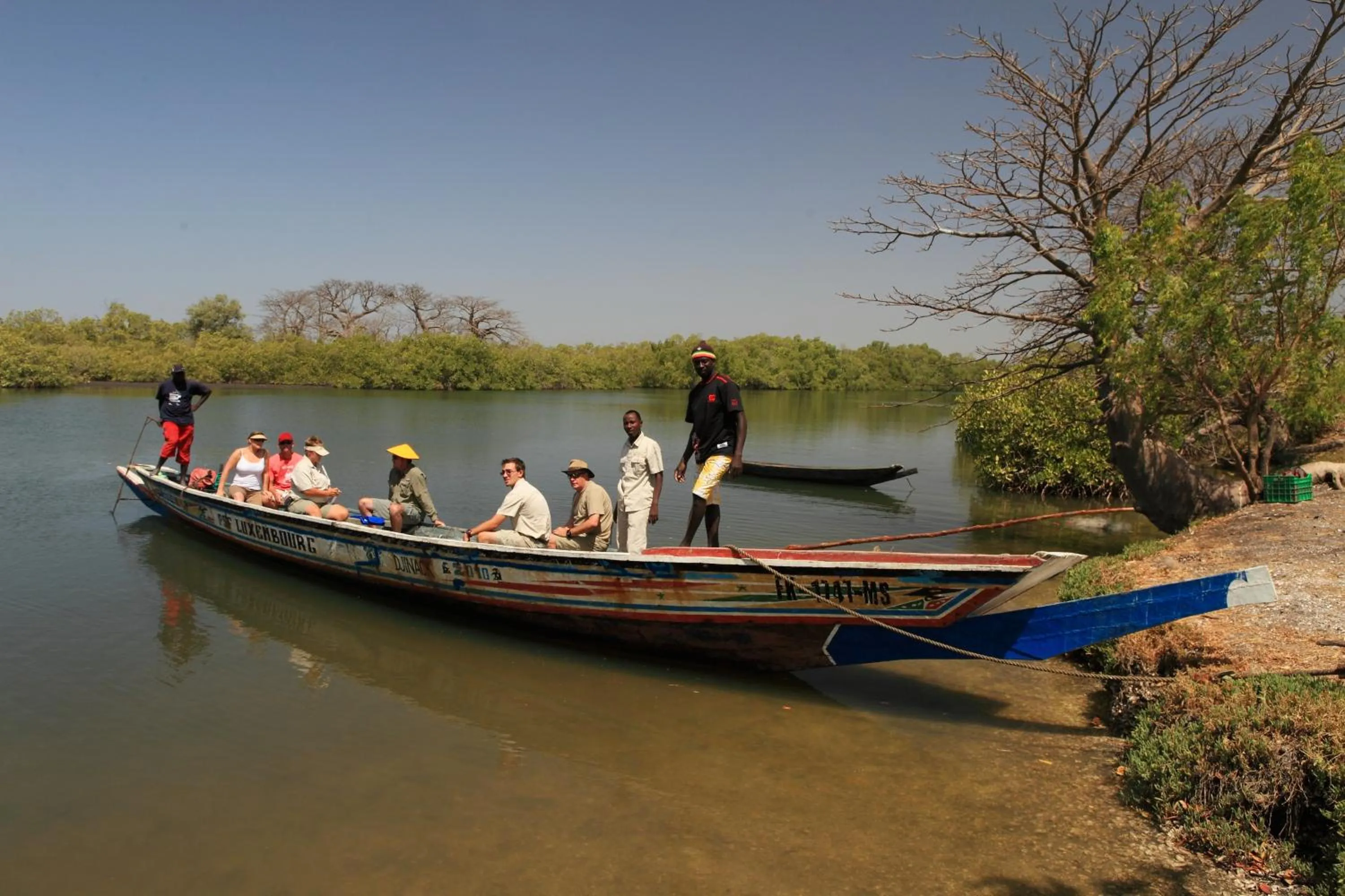Fishing in Fathala Wildlife Reserve