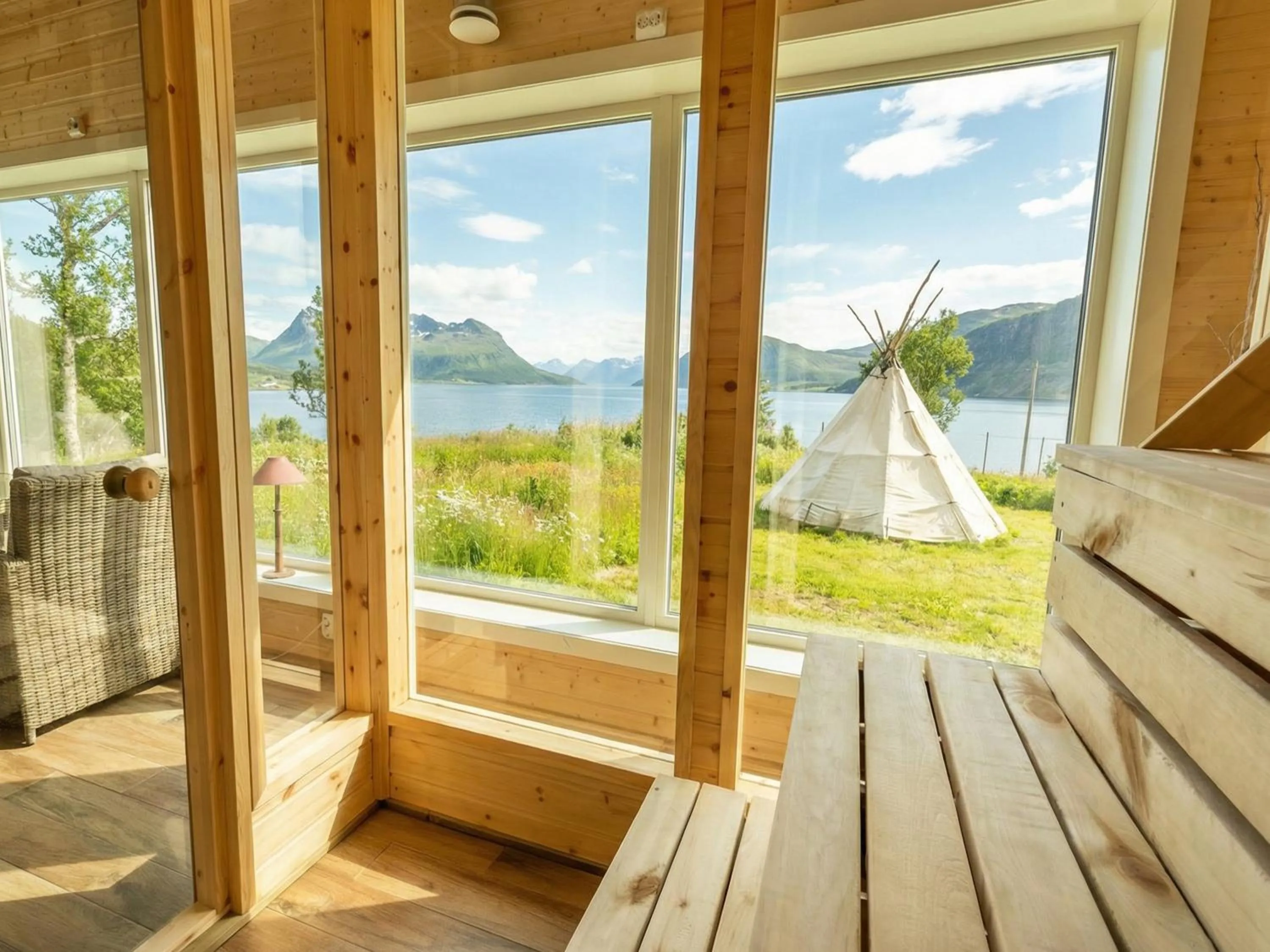 Sauna in Arctic Panorama Lodge