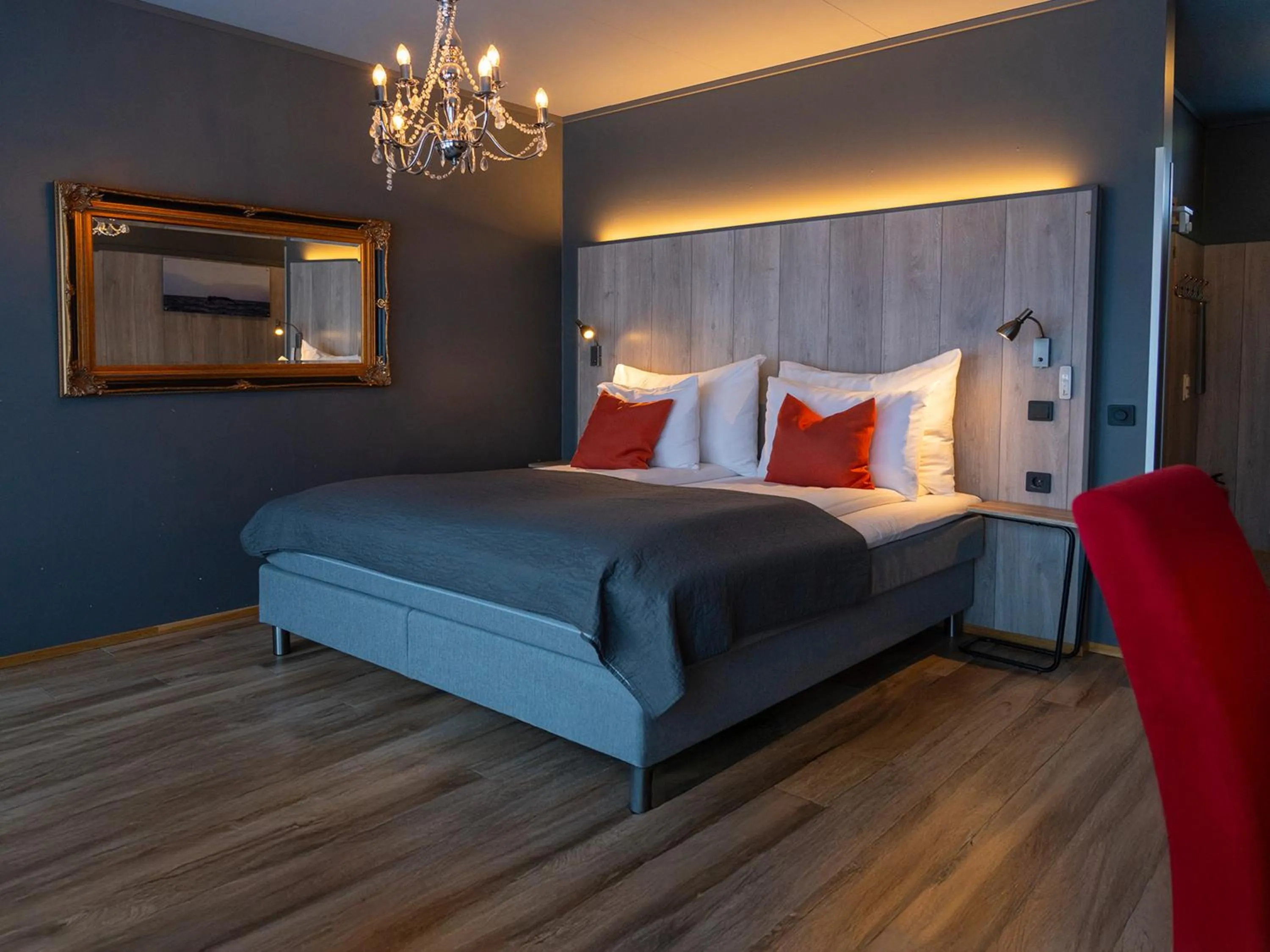 Bedroom, Bed in Arctic Panorama Lodge