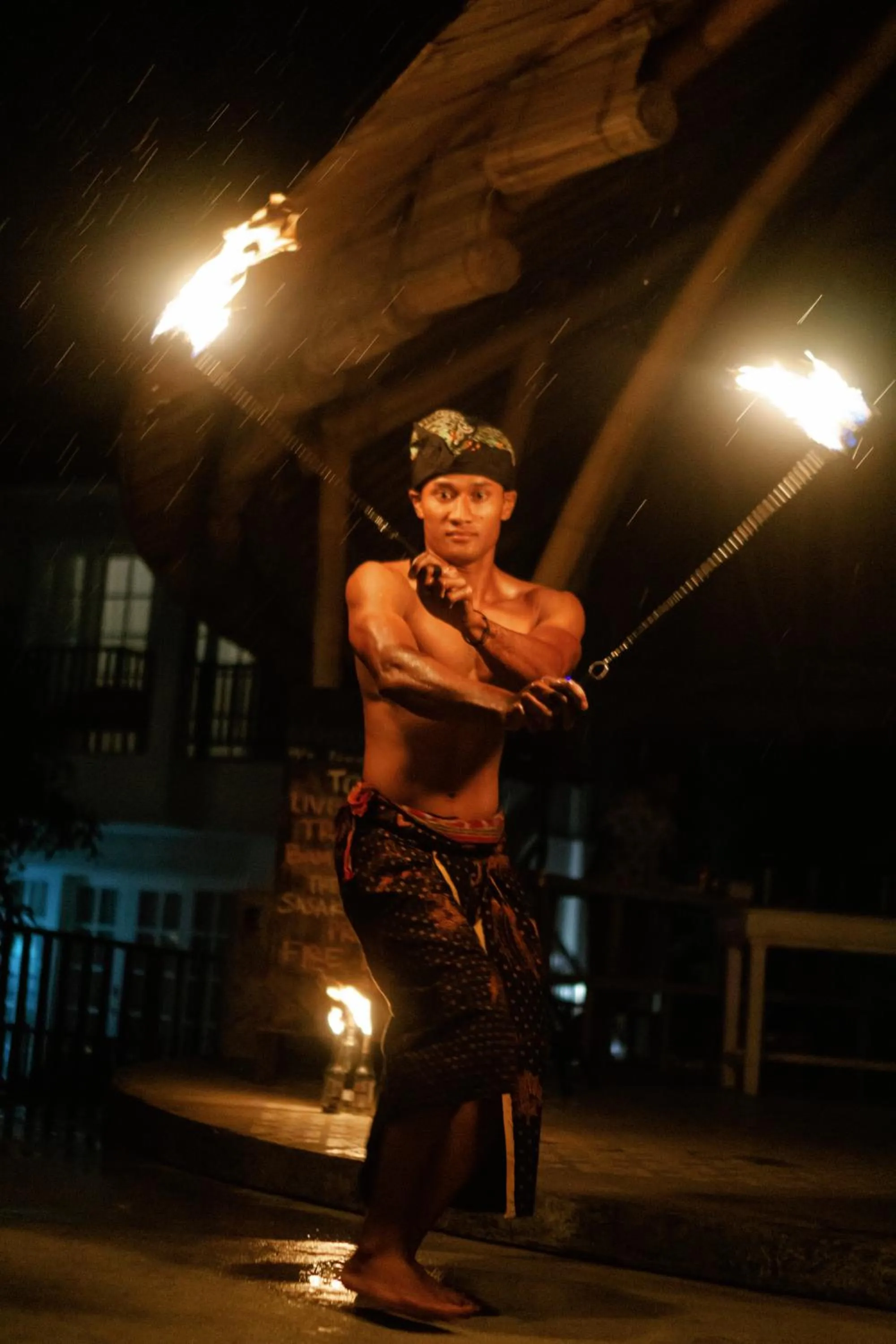 Evening entertainment in Kardia Resort Gili Trawangan A Pramana Experience