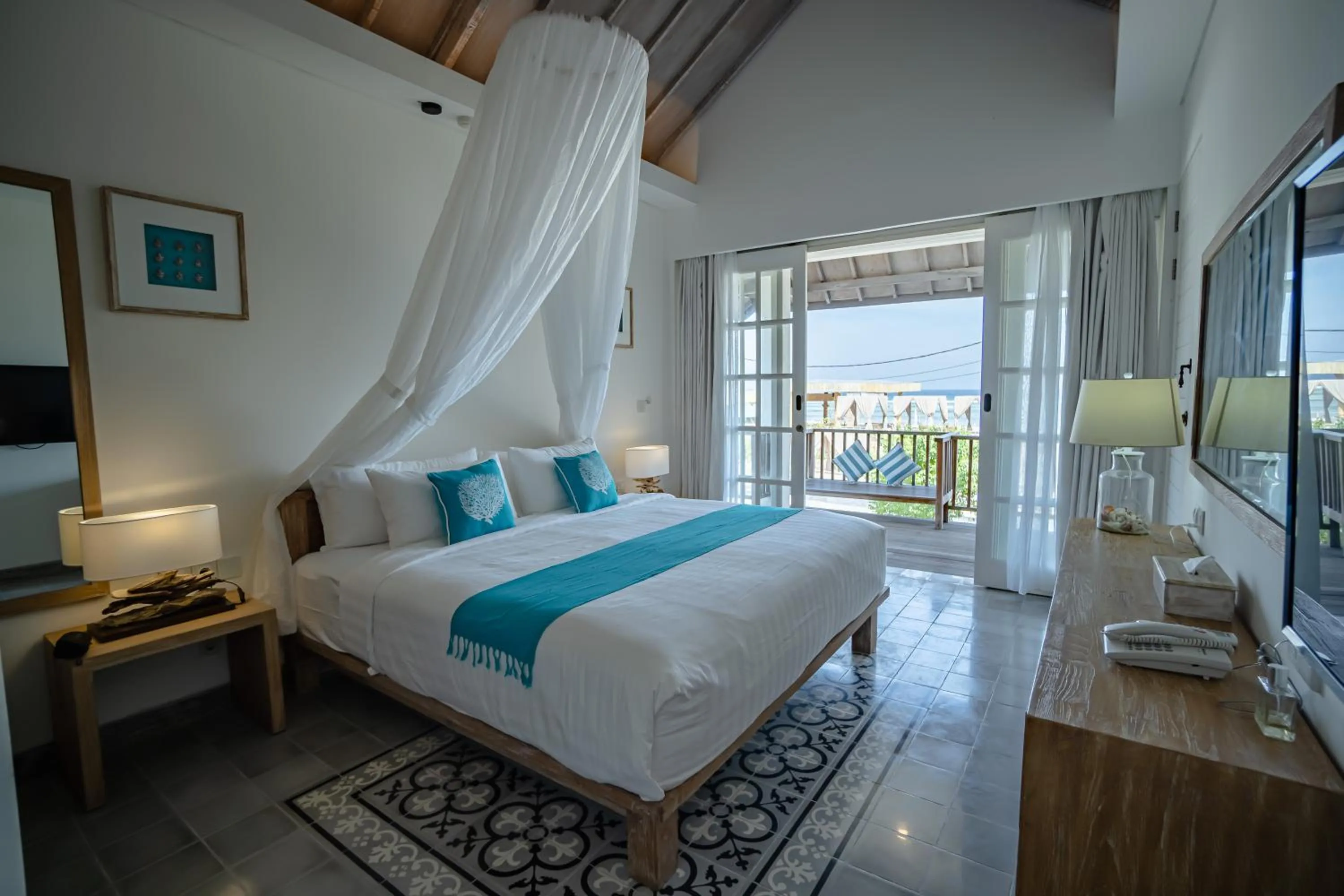 Bed in Kardia Resort Gili Trawangan A Pramana Experience